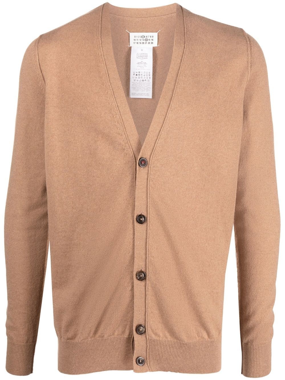 buttoned cashmere-knit cardigan - 1