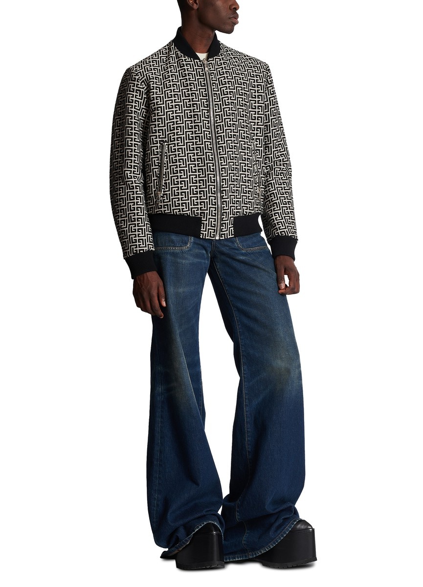 Balmain Reversible cotton bomber jacket with Balmain
