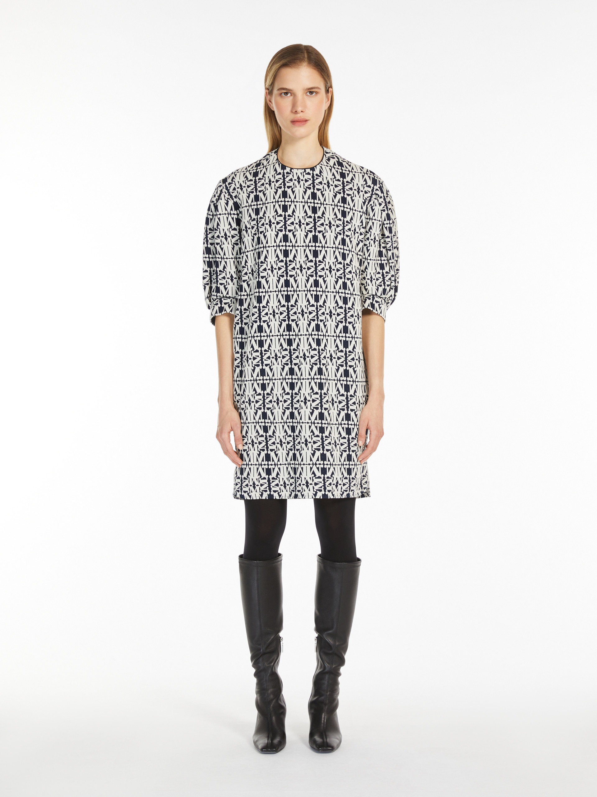GUSTAVO Jacquard jersey dress - 3