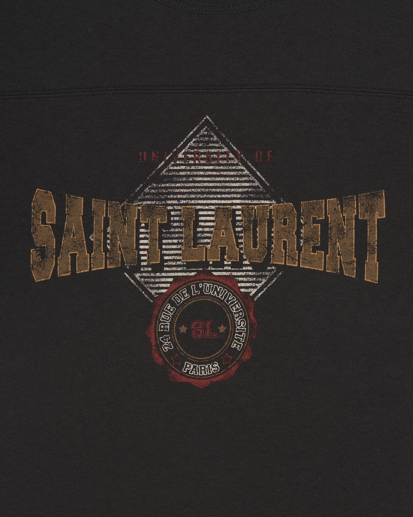 "university of saint laurent" t-shirt - 3