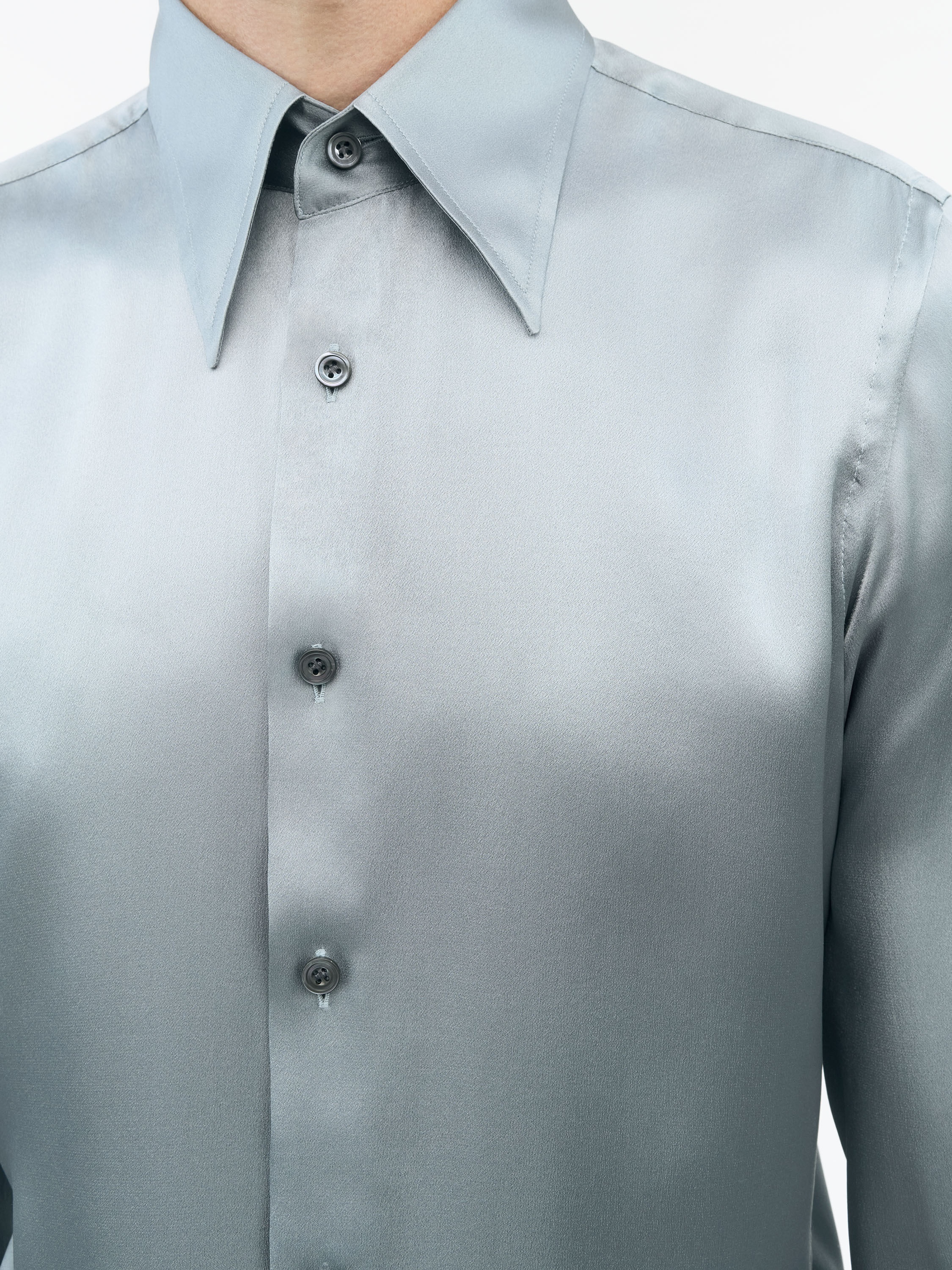 Alain Slim-fit Silk Shirt - 4