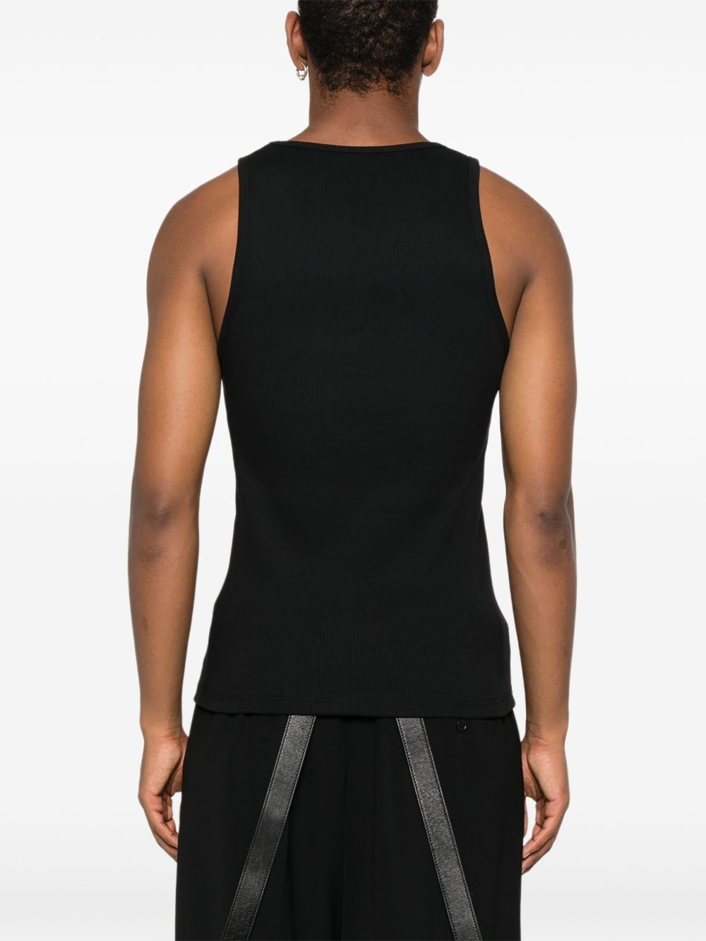 ribbed scoop-neck tank top - 3