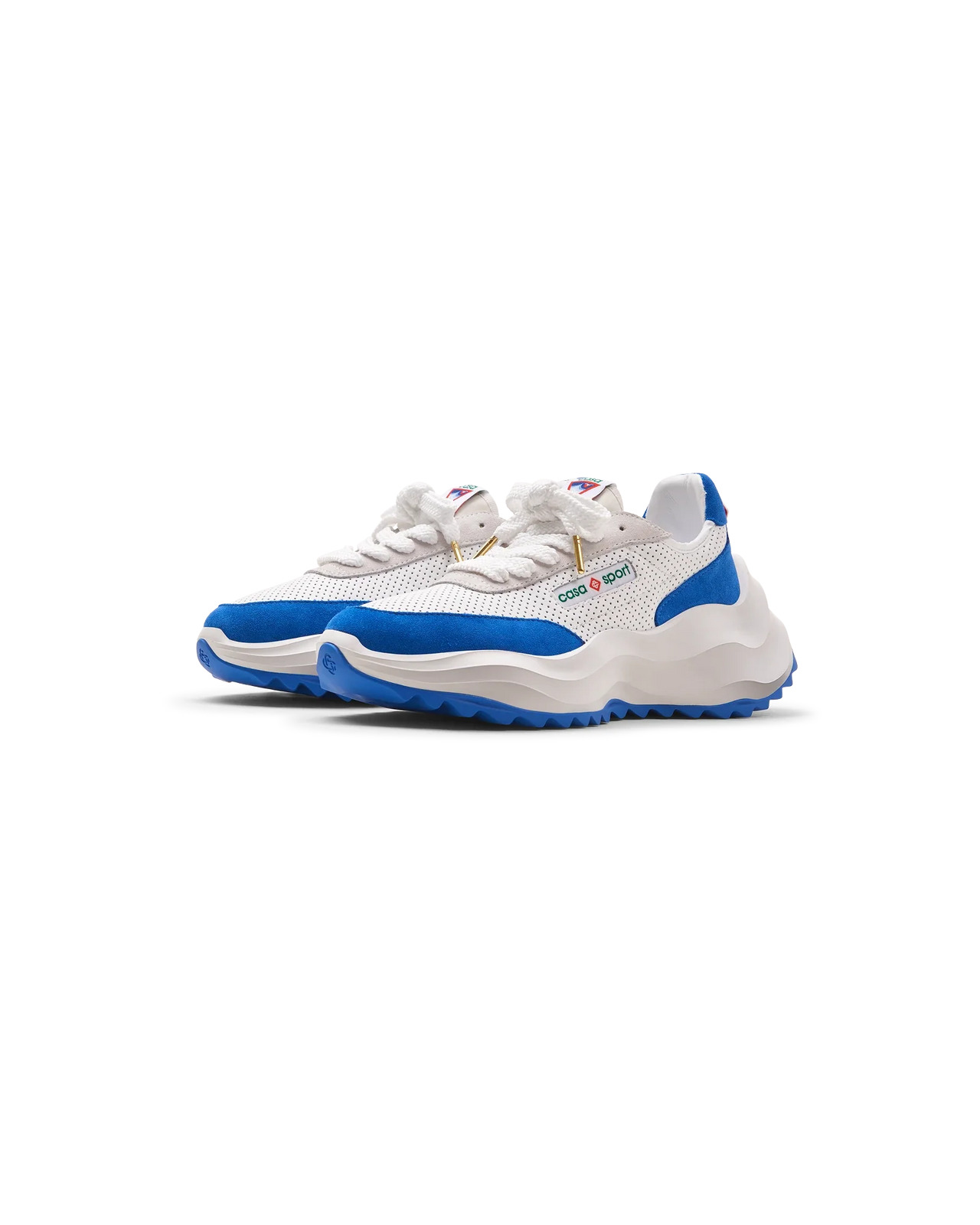 Womens Atlantis White & Blue Sneaker - 4