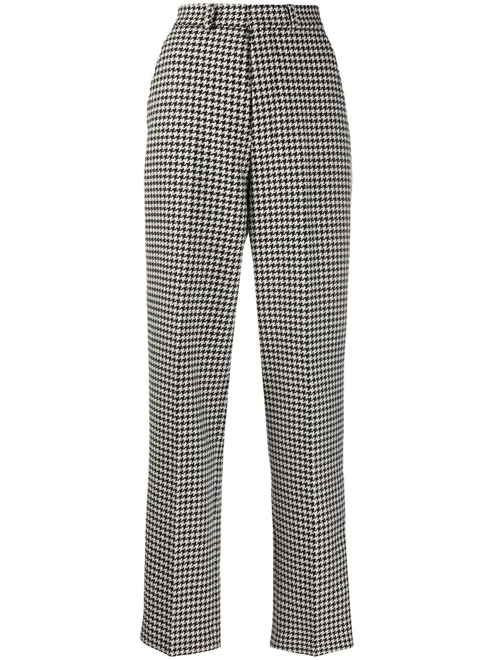 houndstooth tailored trousers - 1