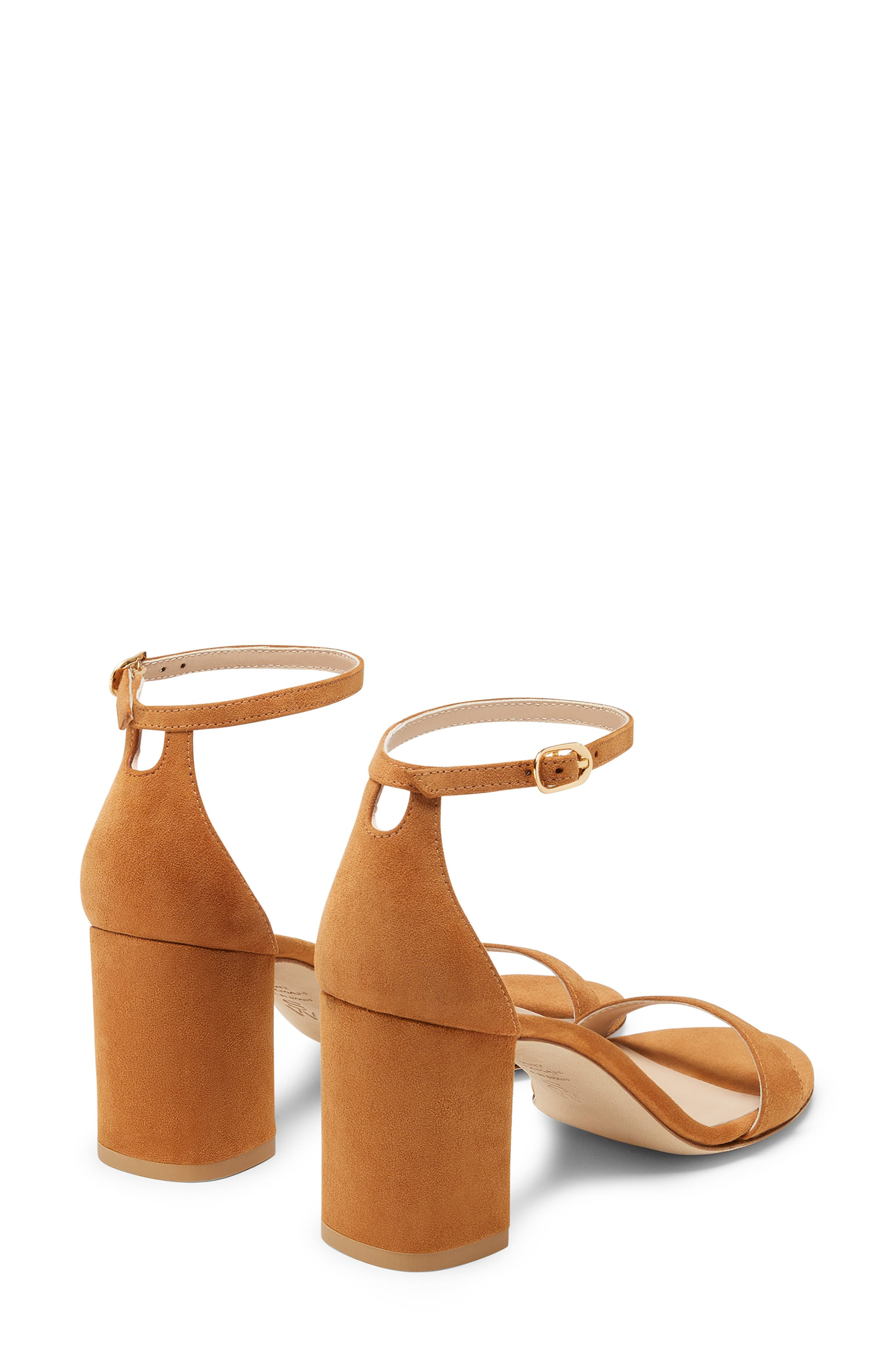 Stuart Weitzman Nudistarc 75 Block Sandal in Hazel at Nordstrom - 4