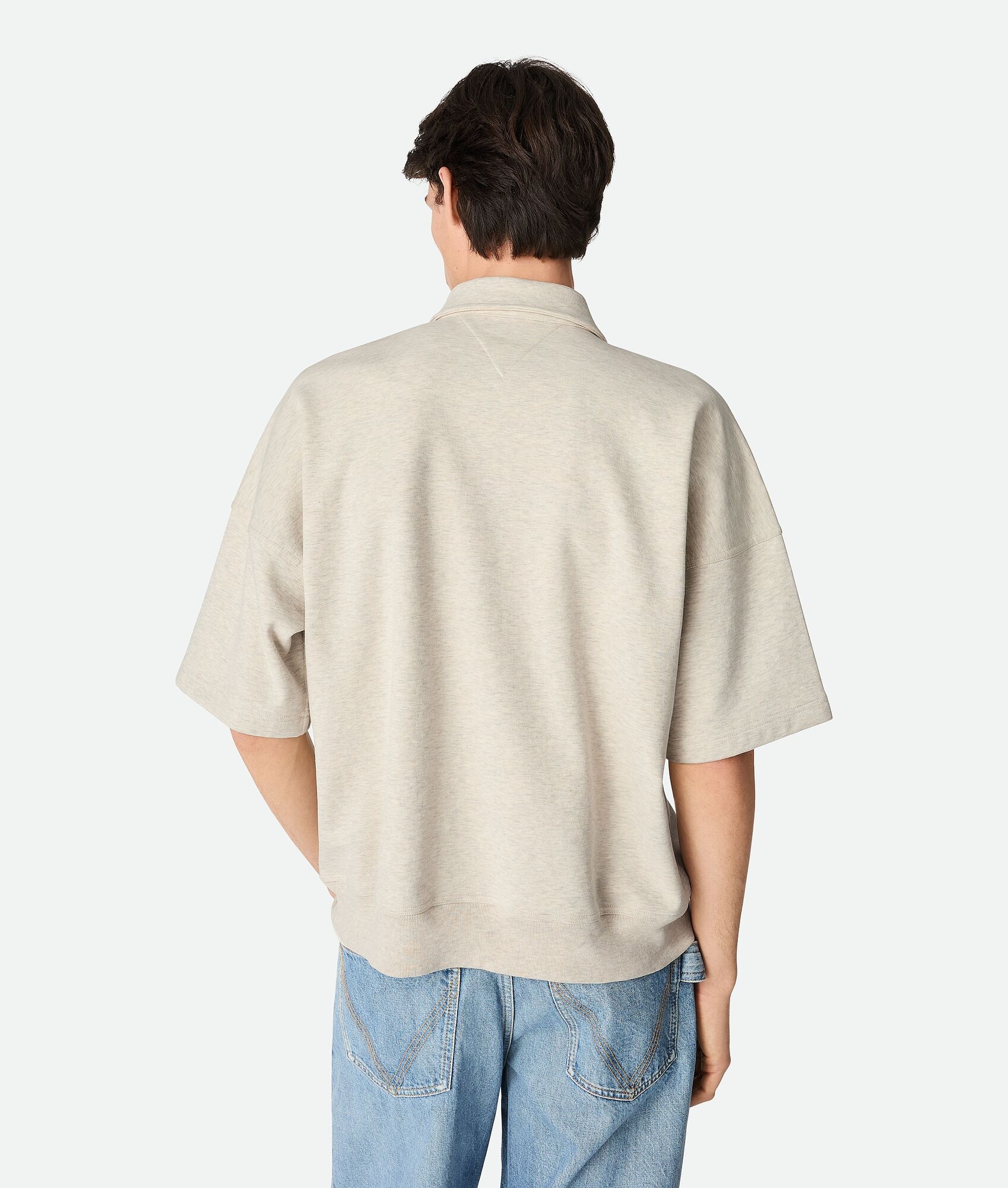 Double Cotton Melange Polo - 3