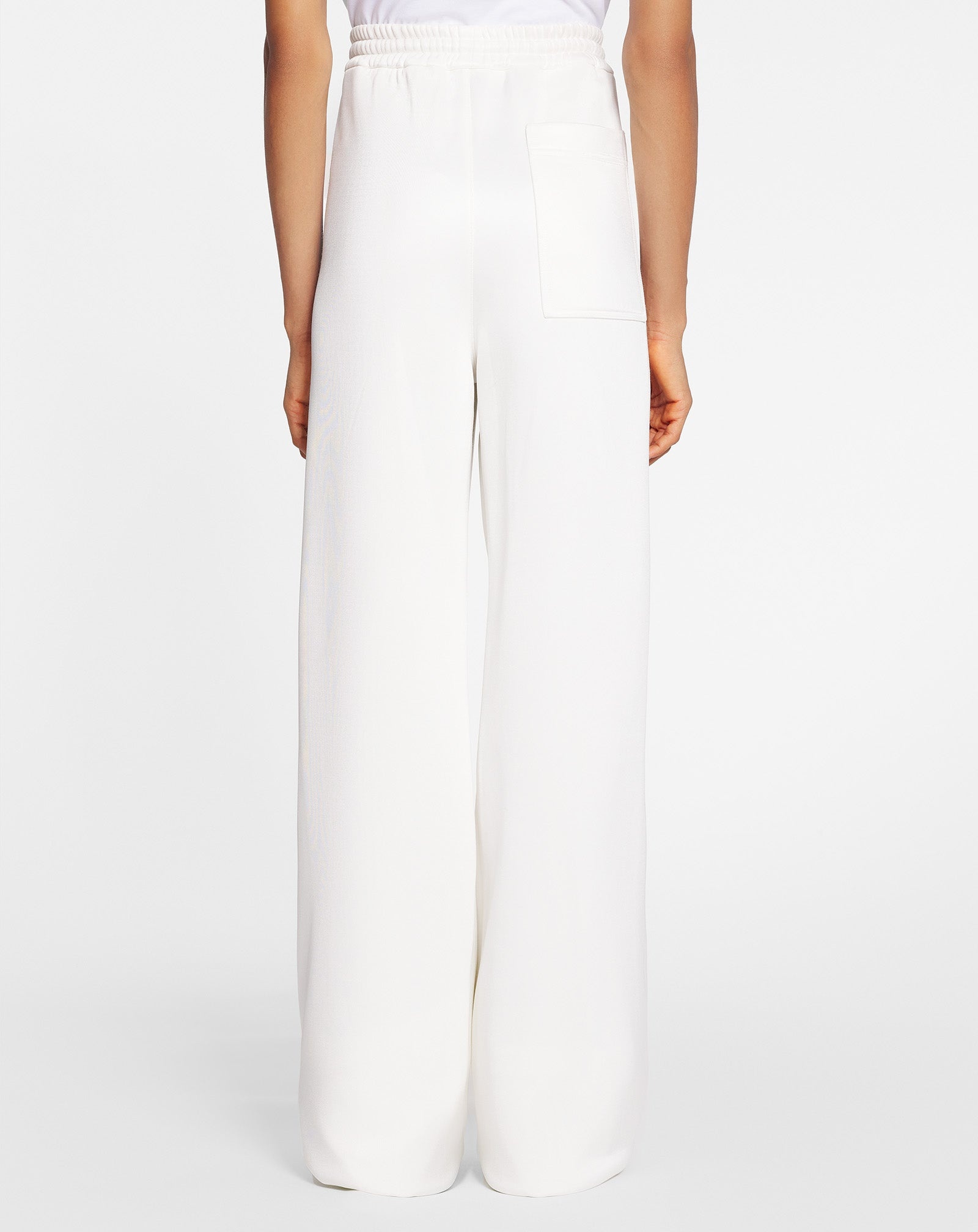 STRAIGHT LEG PANT IN GLOSSY DOUBLE JERSEY - 4