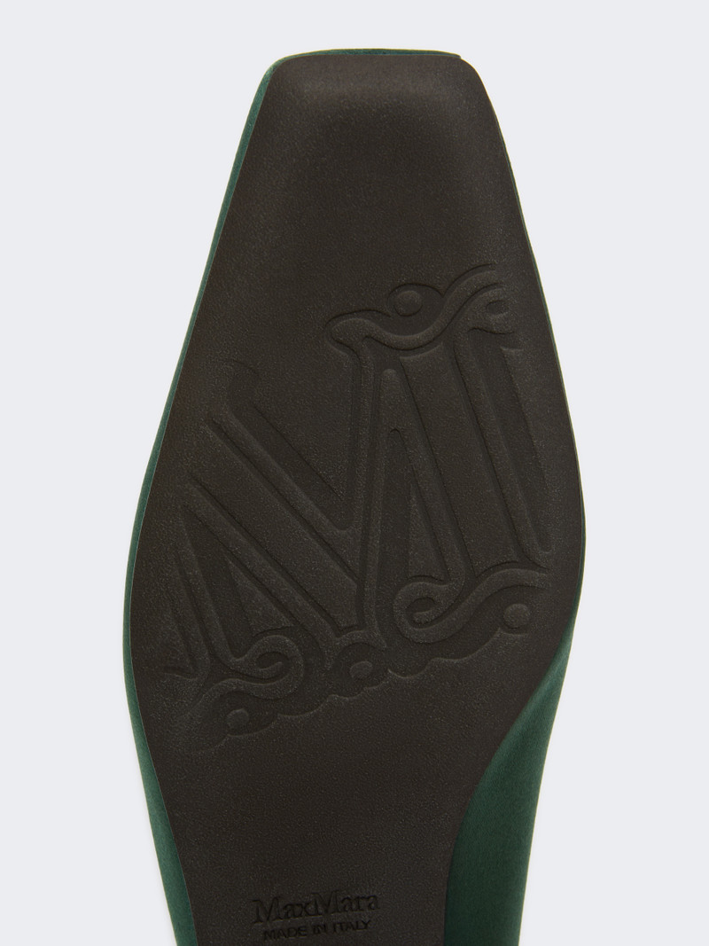 SQUAREDMULE Viscose and silk satin mules 5