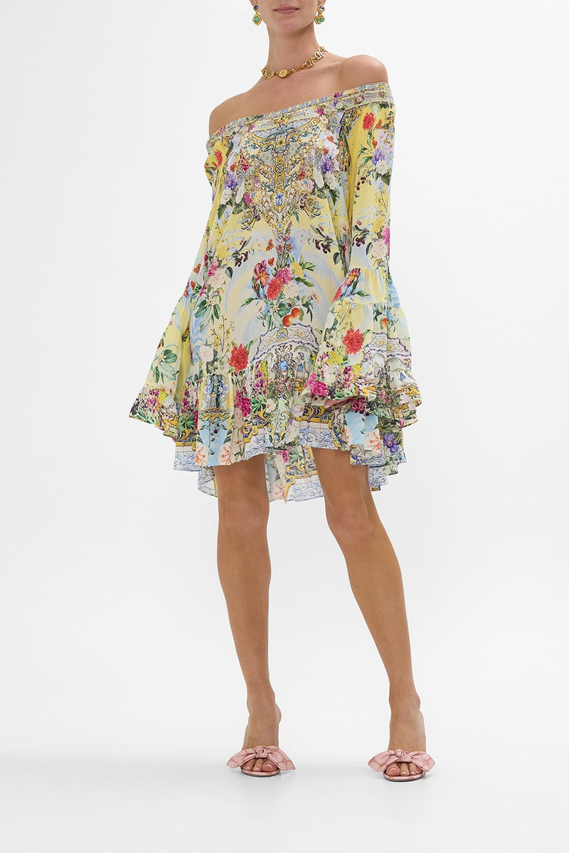 CAMILLA A LINE FRILL DRESS outlook