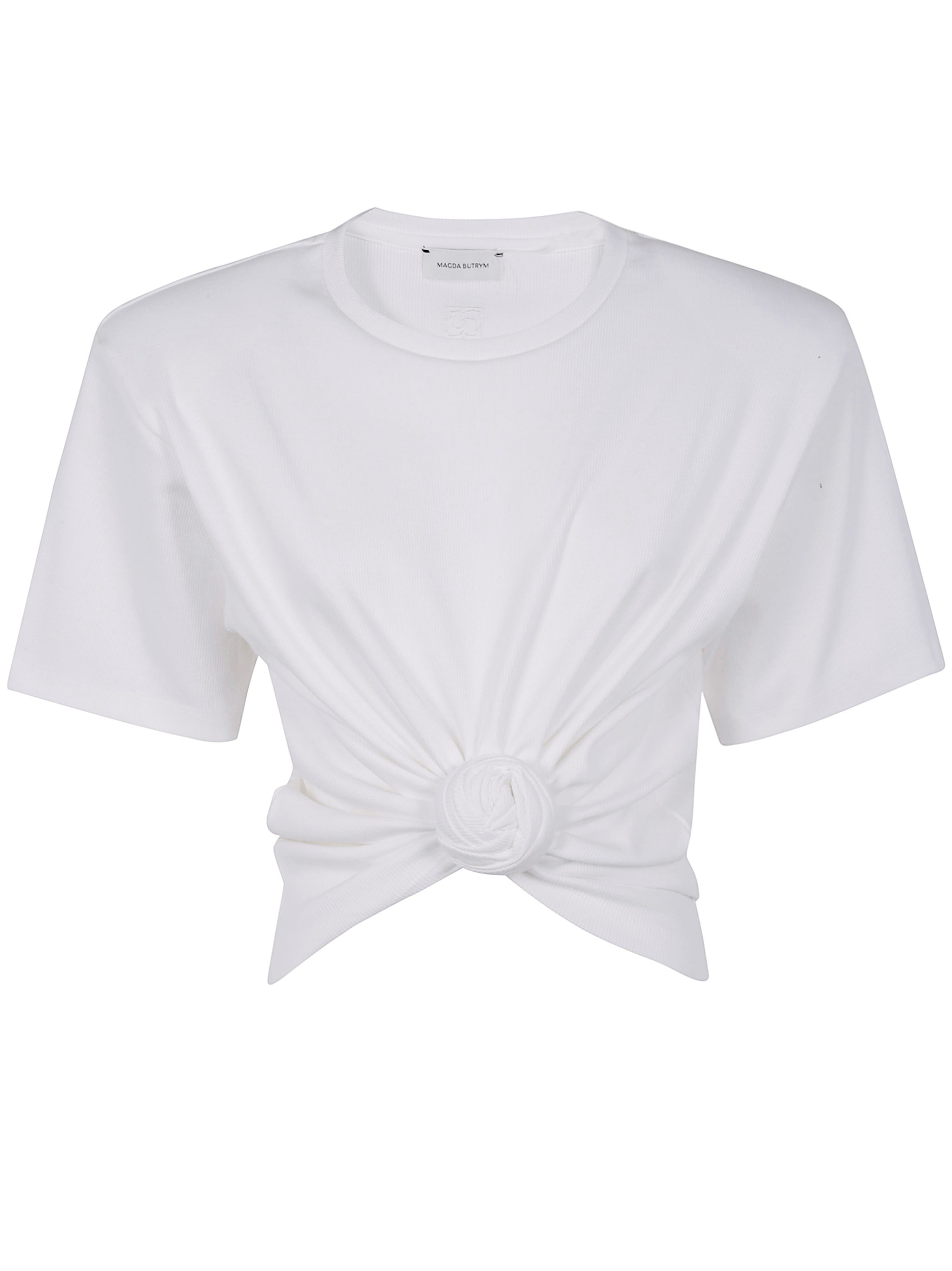 The CROPPED T-SHIRT by MAGDA BUTRYM is a stunning addition to your wardrobe, designed for those who  - 1