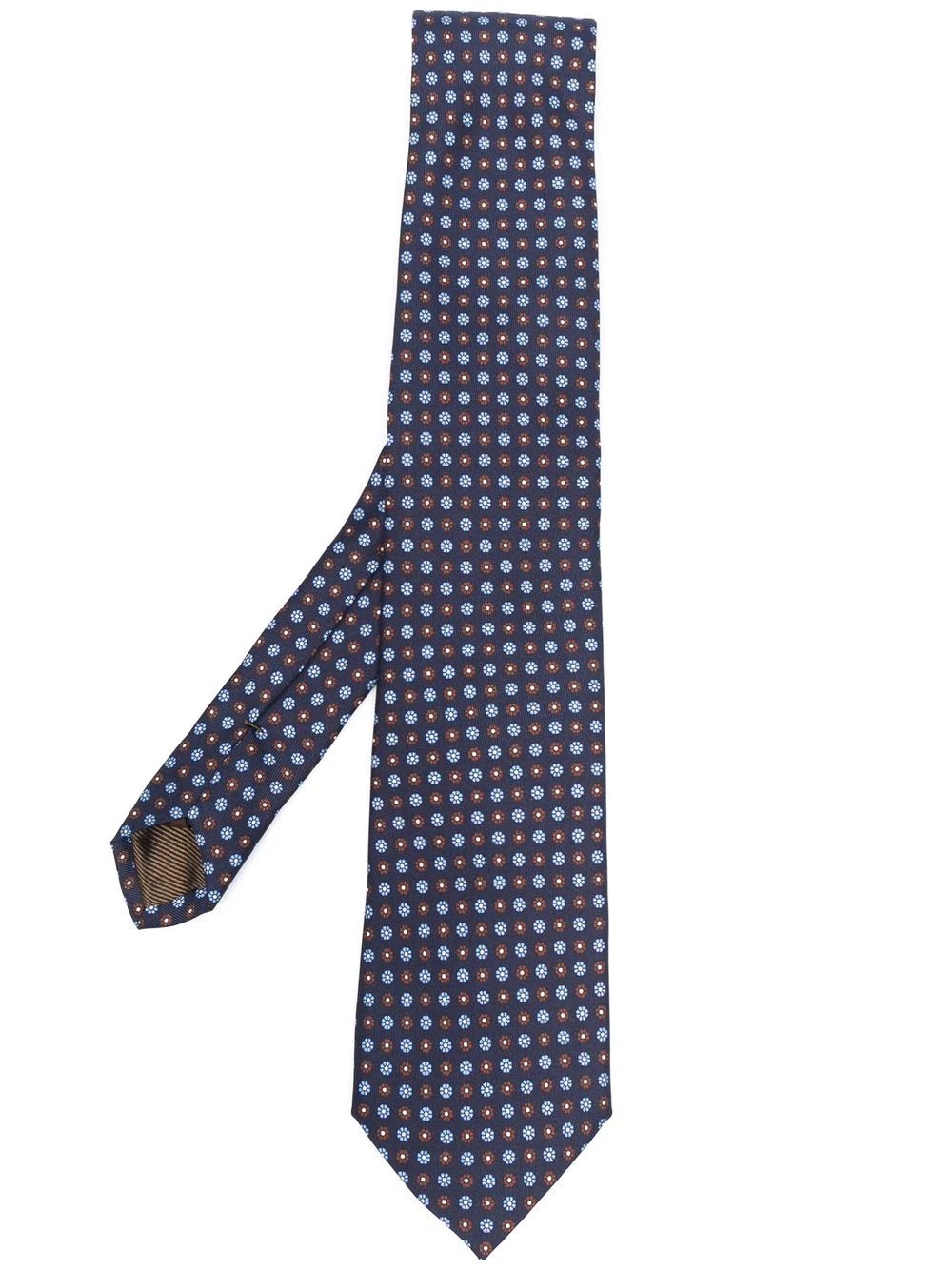 floral-pattern silk tie - 1