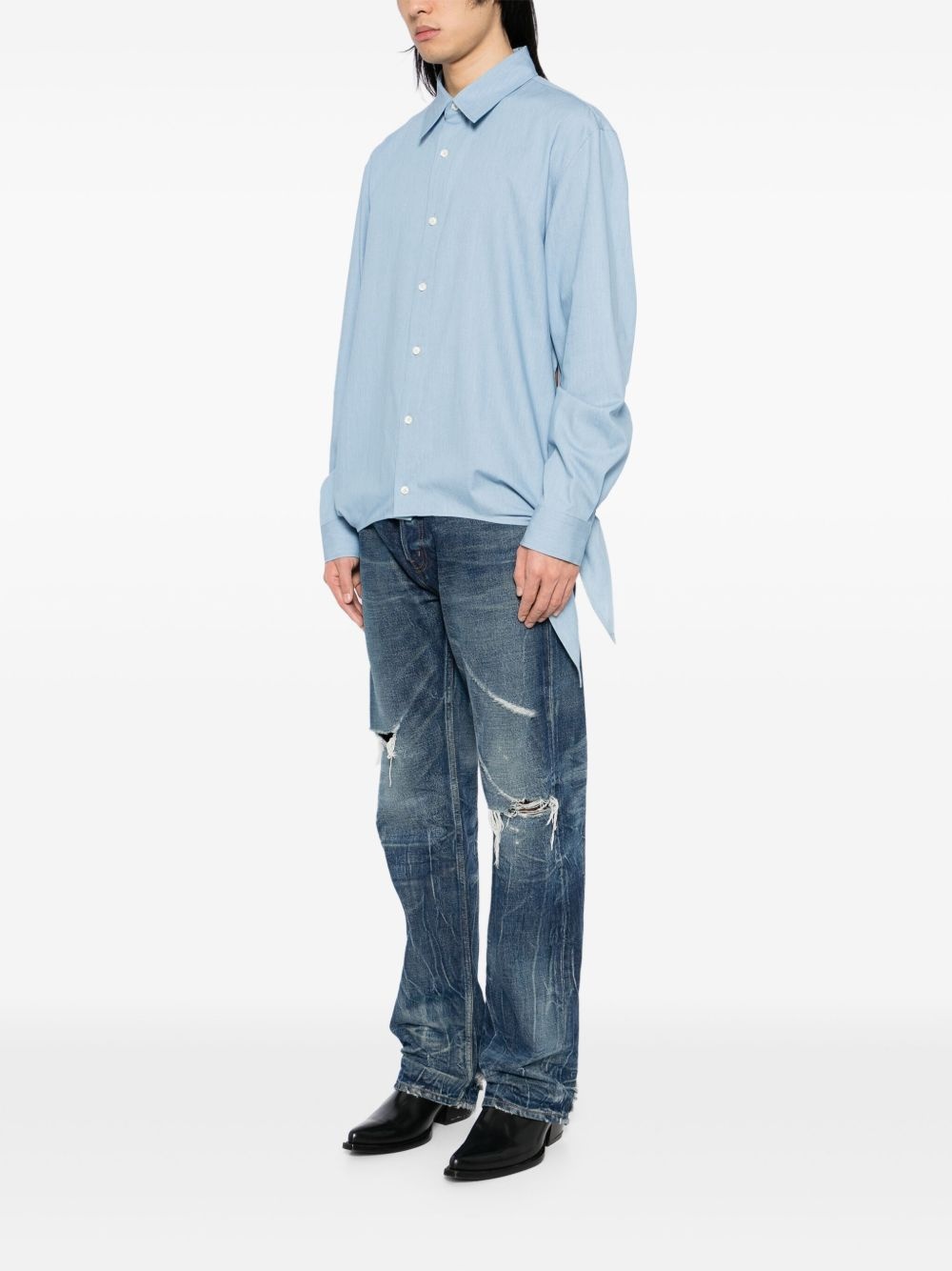 self-tie shirt - 3