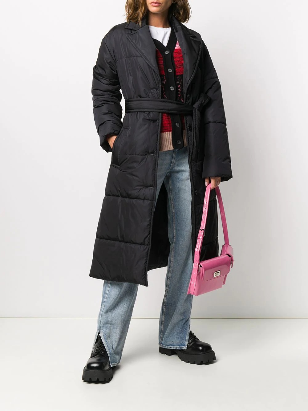 long-length padded coat - 2