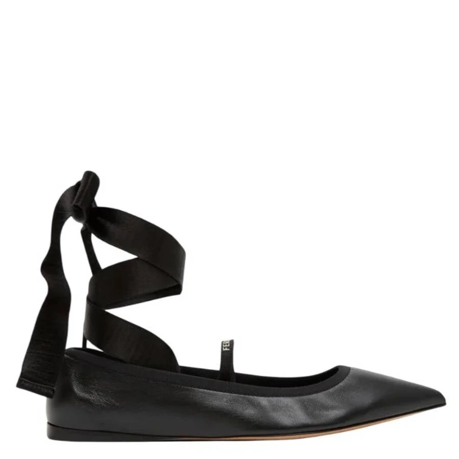 Ferragamo Ankle Ribbon Ballet Flats - 1