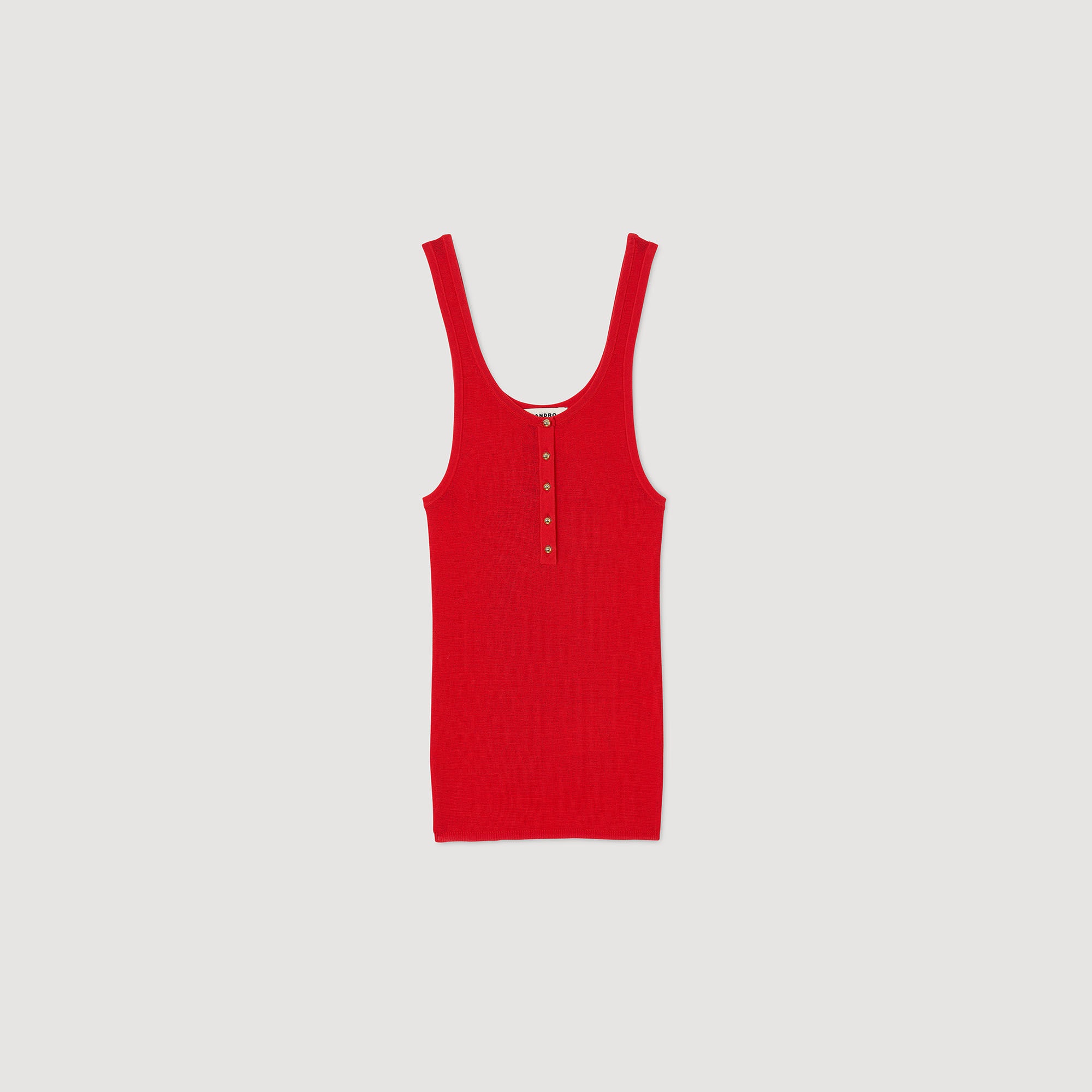 RIB KNIT VEST TOP - 6
