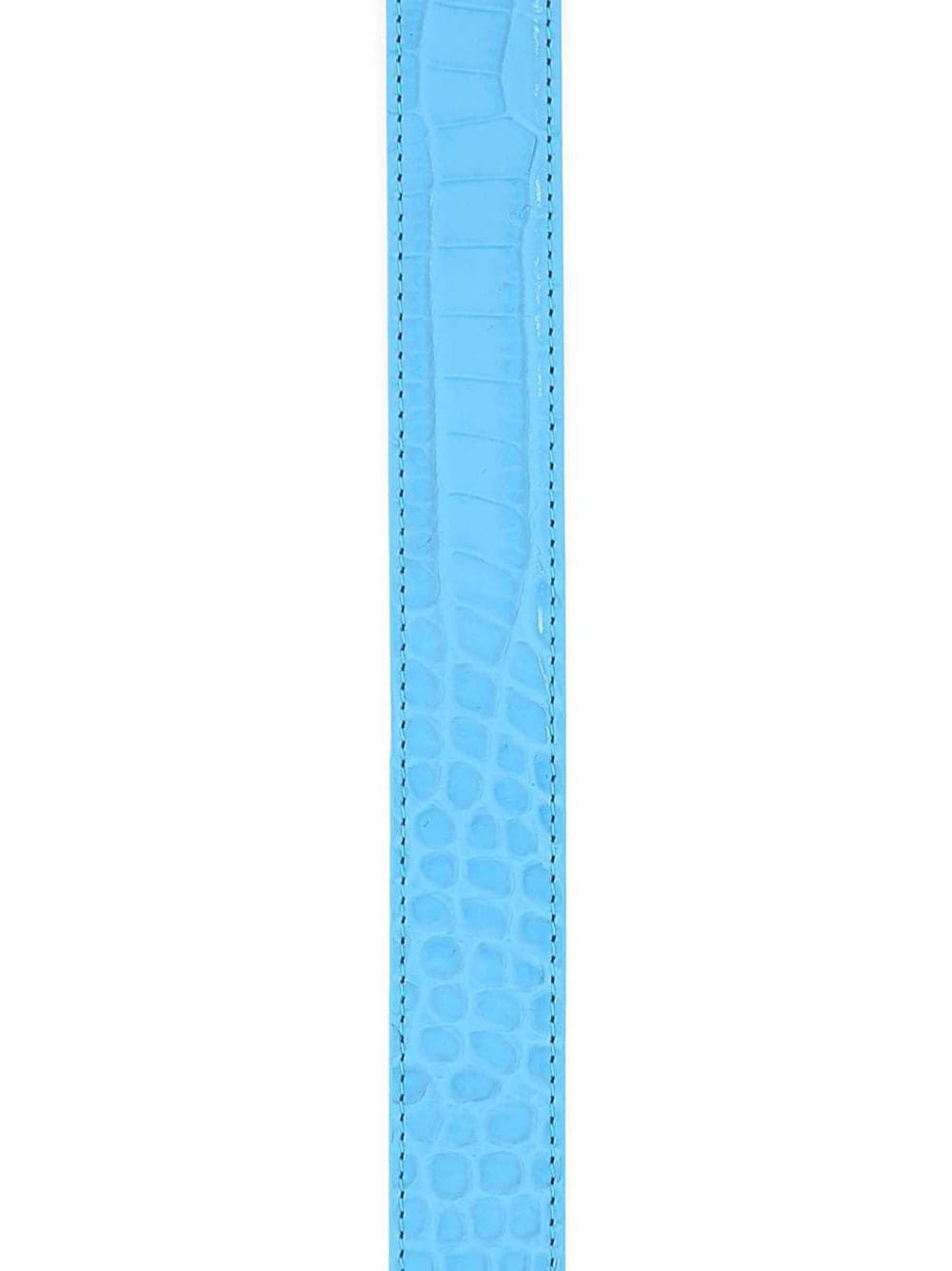 crocodile-effect leather belt - 3