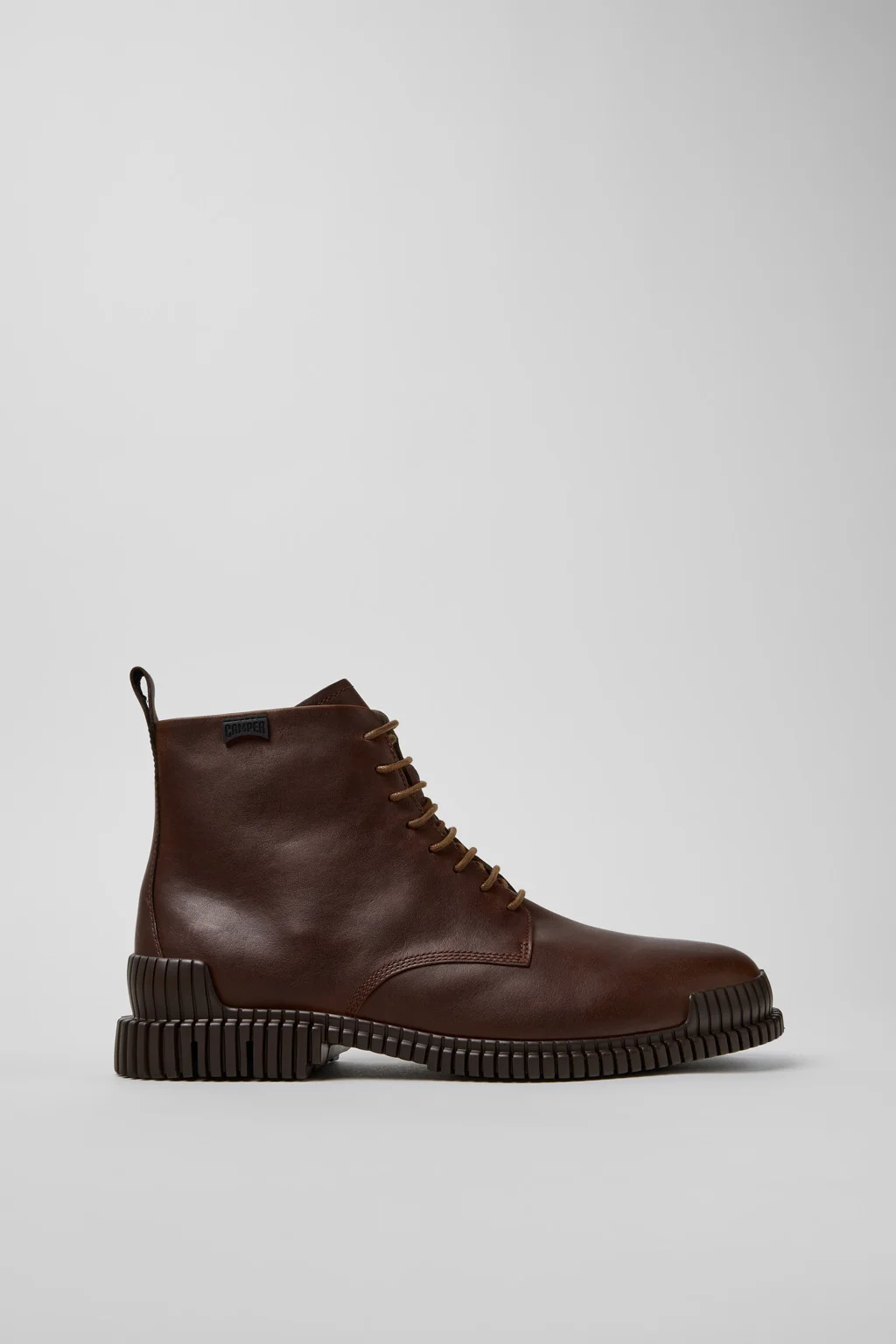 Pix Brown Leather Ankle Boots for Men. - 1