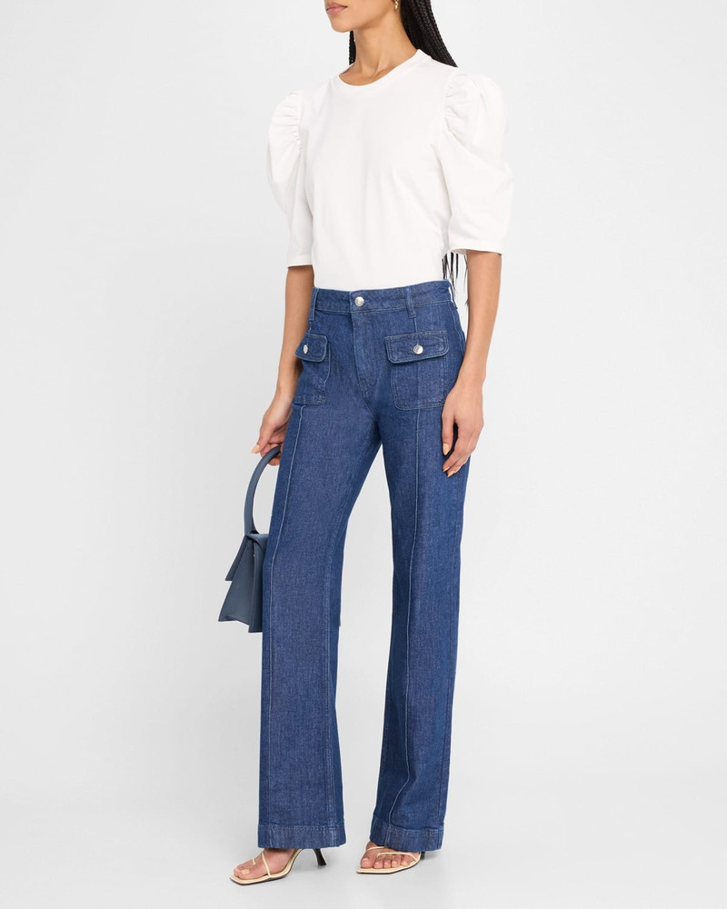 SIMKHAI Taylor Wide-Leg Jeans outlook
