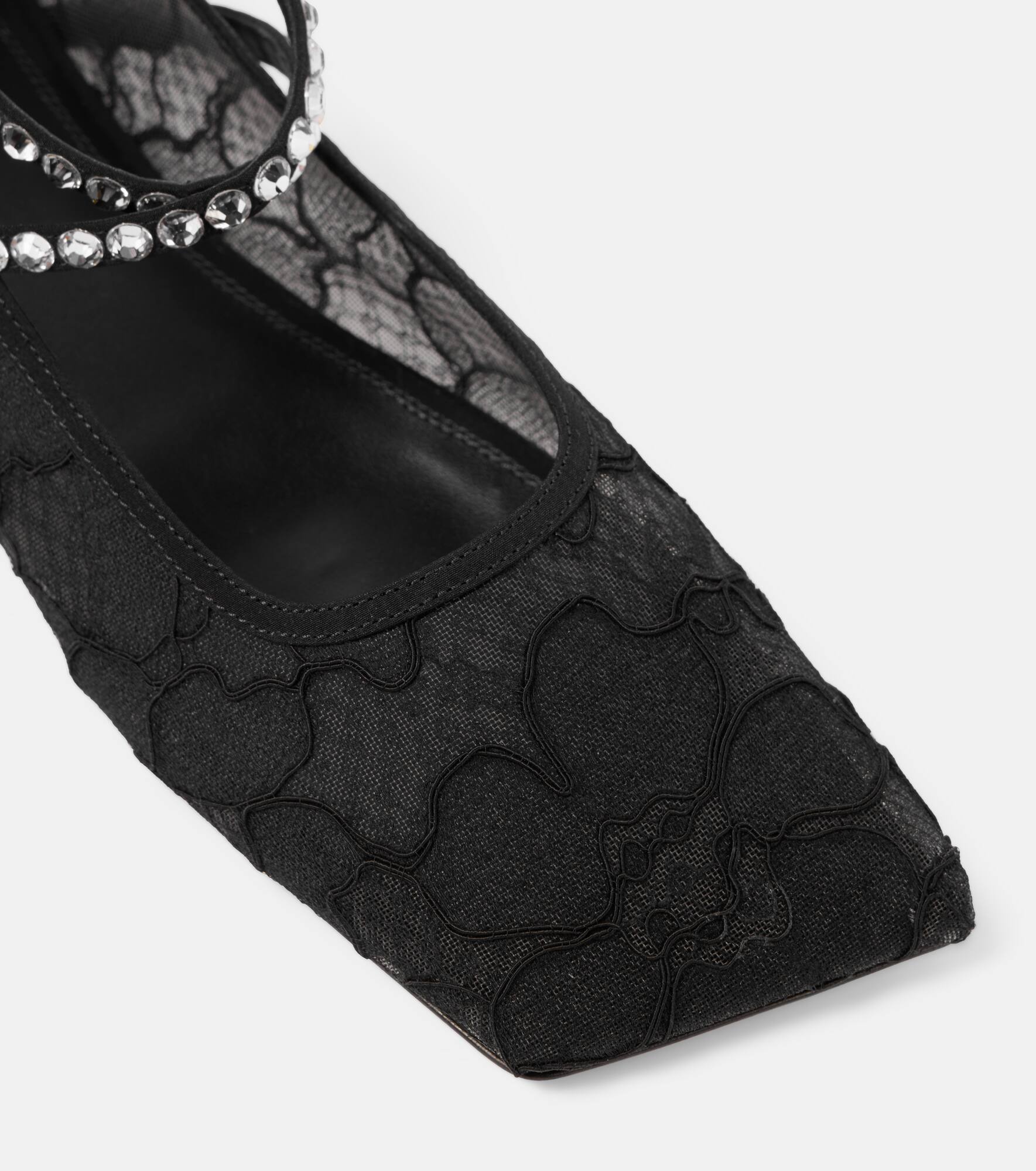 Ane embellished lace ballet flats - 5
