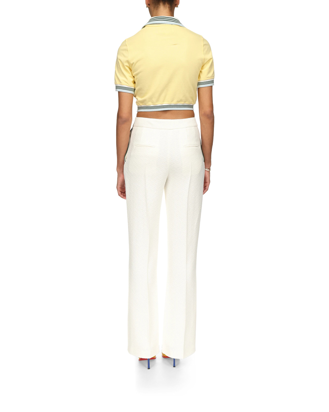 Cropped Pique Polo | Casablanca Paris - 4