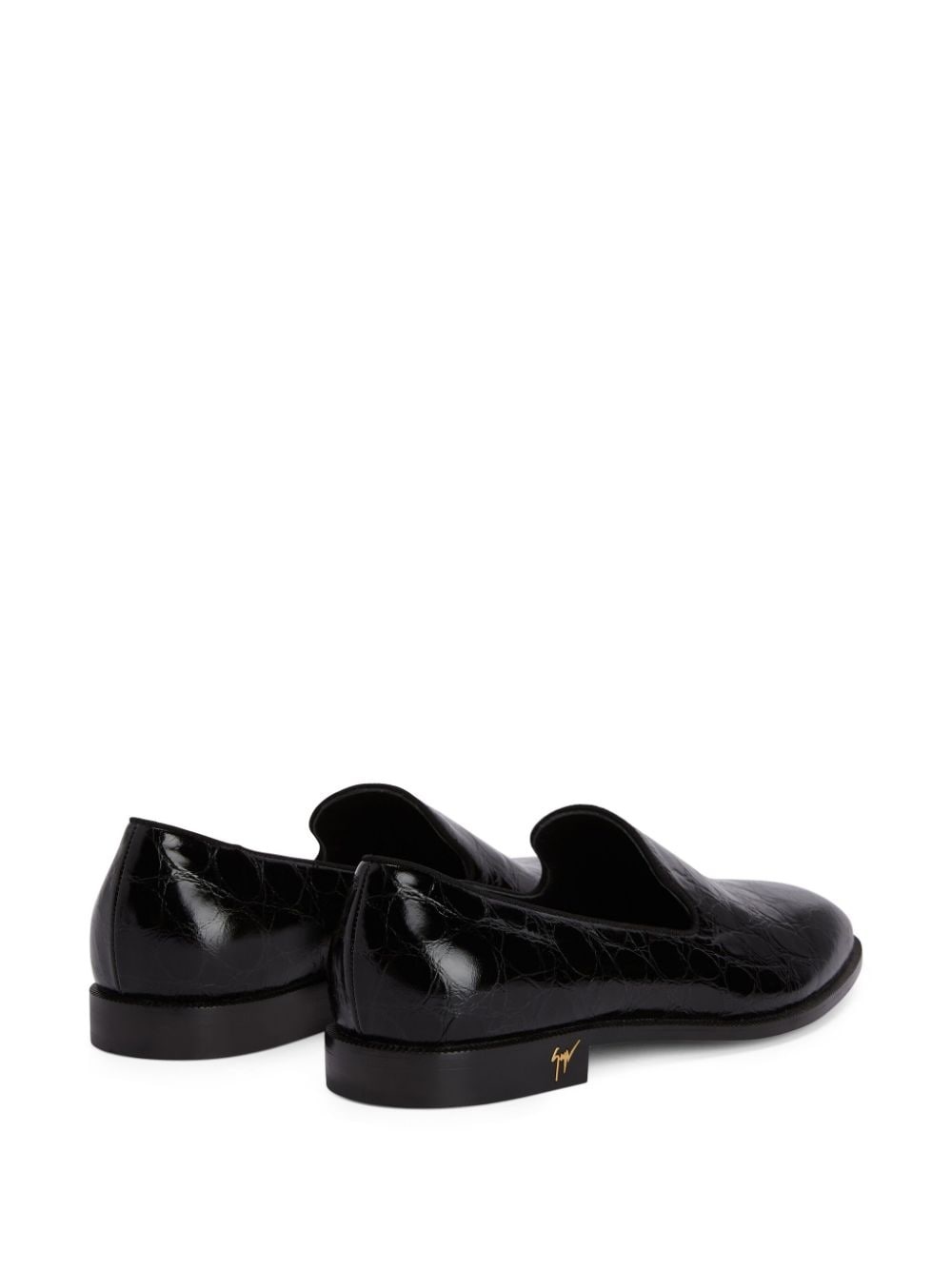 Gatien crocodile-effect leather loafers - 3