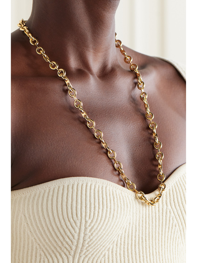 LAUREN RUBINSKI 14-karat Gold Chain Necklace outlook
