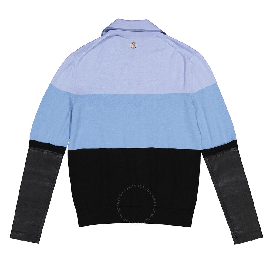 Burberry Ladies Blue Long Sleeve Polo Shirt - 7