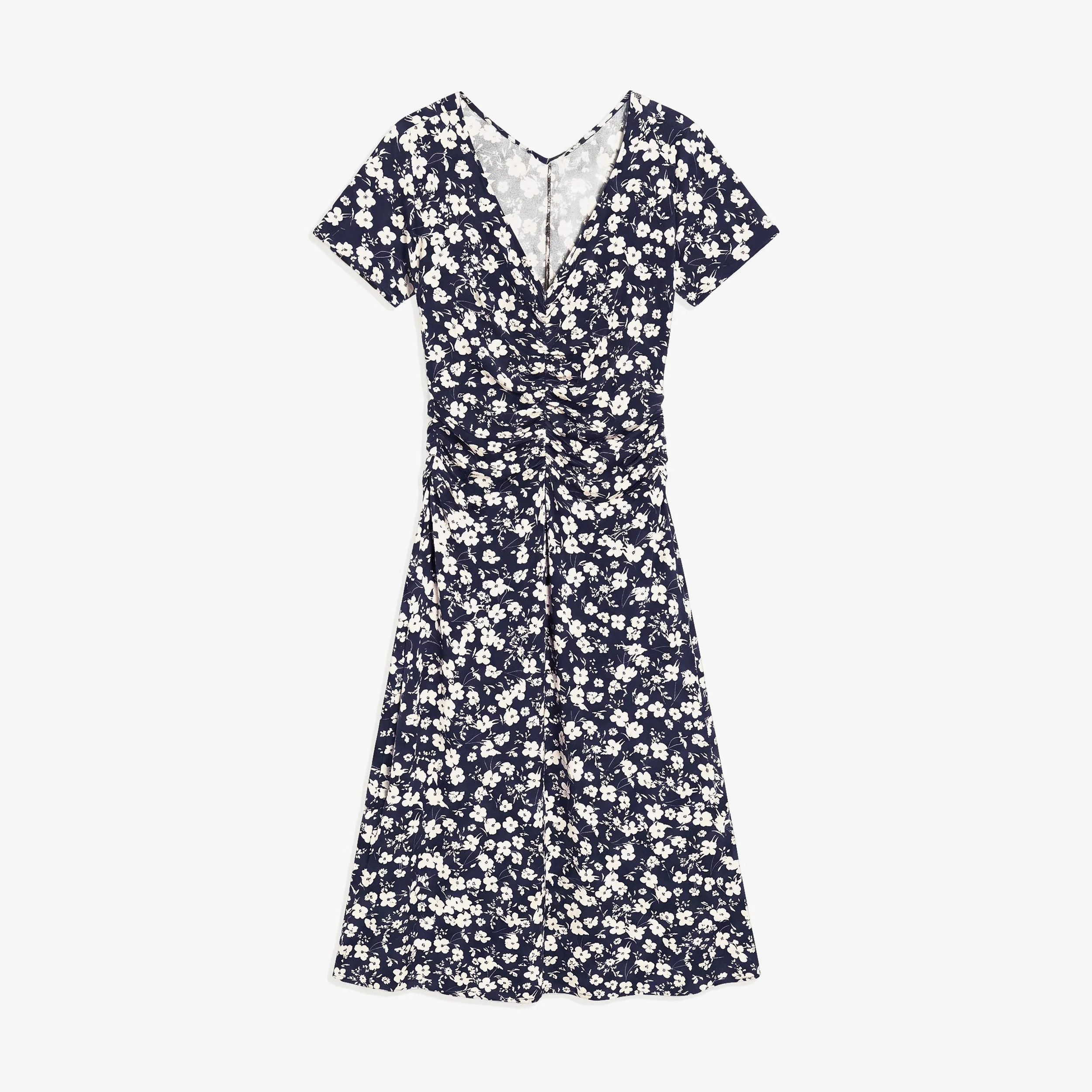 Von Ruched Dress - Light Printed Jersey - 1