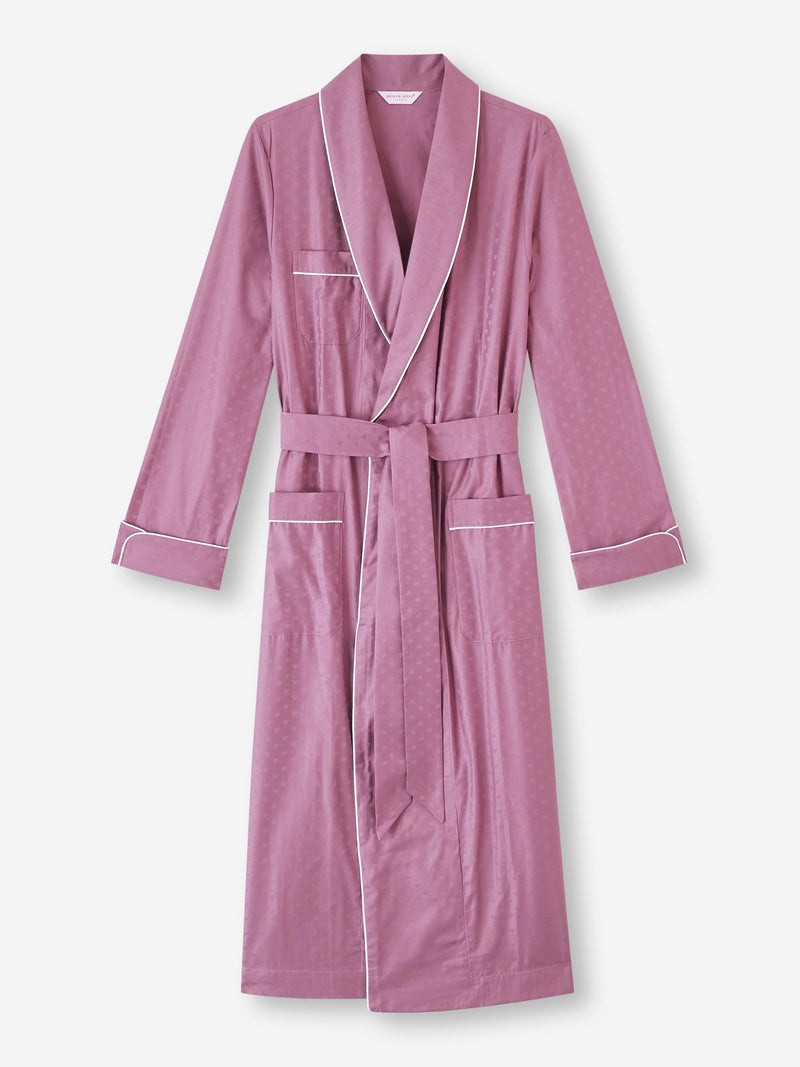 Women's Long Robe Kate 10 Cotton Jacquard Purple 1