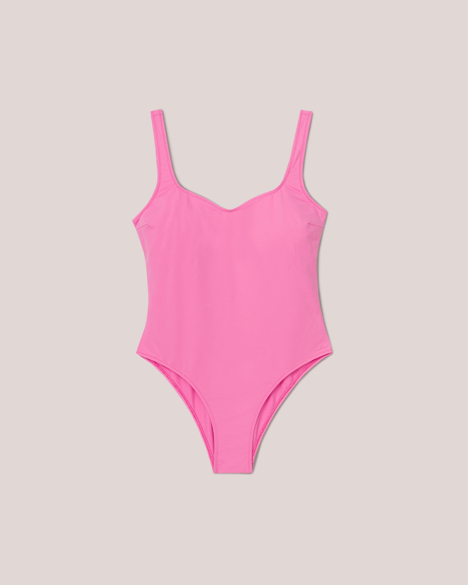 JANICE - Matte-stretch onepiece - Pink - 1