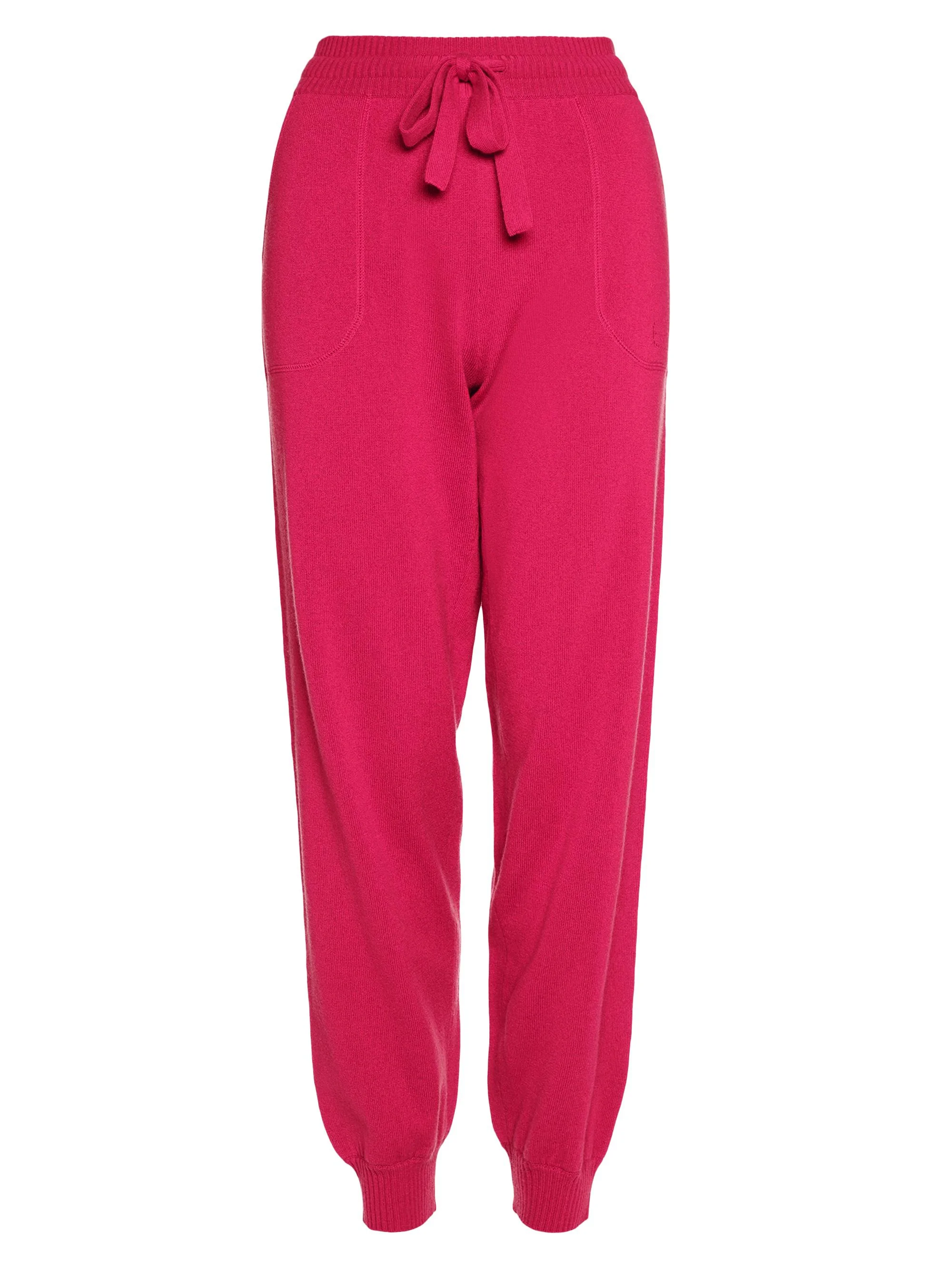 Women's Star Wool & Cashmere Jogging Pants - Coulis - 1