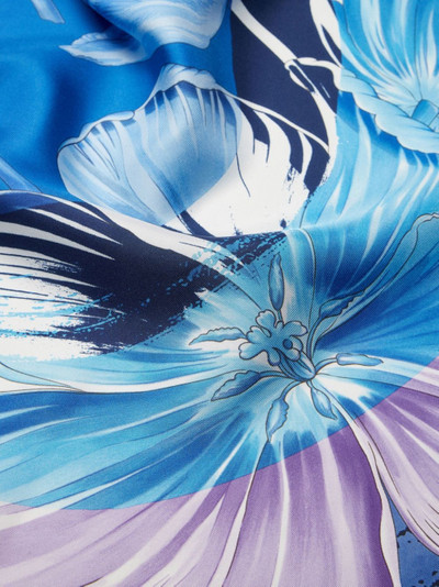 FERRAGAMO tulip-print silk scarf outlook