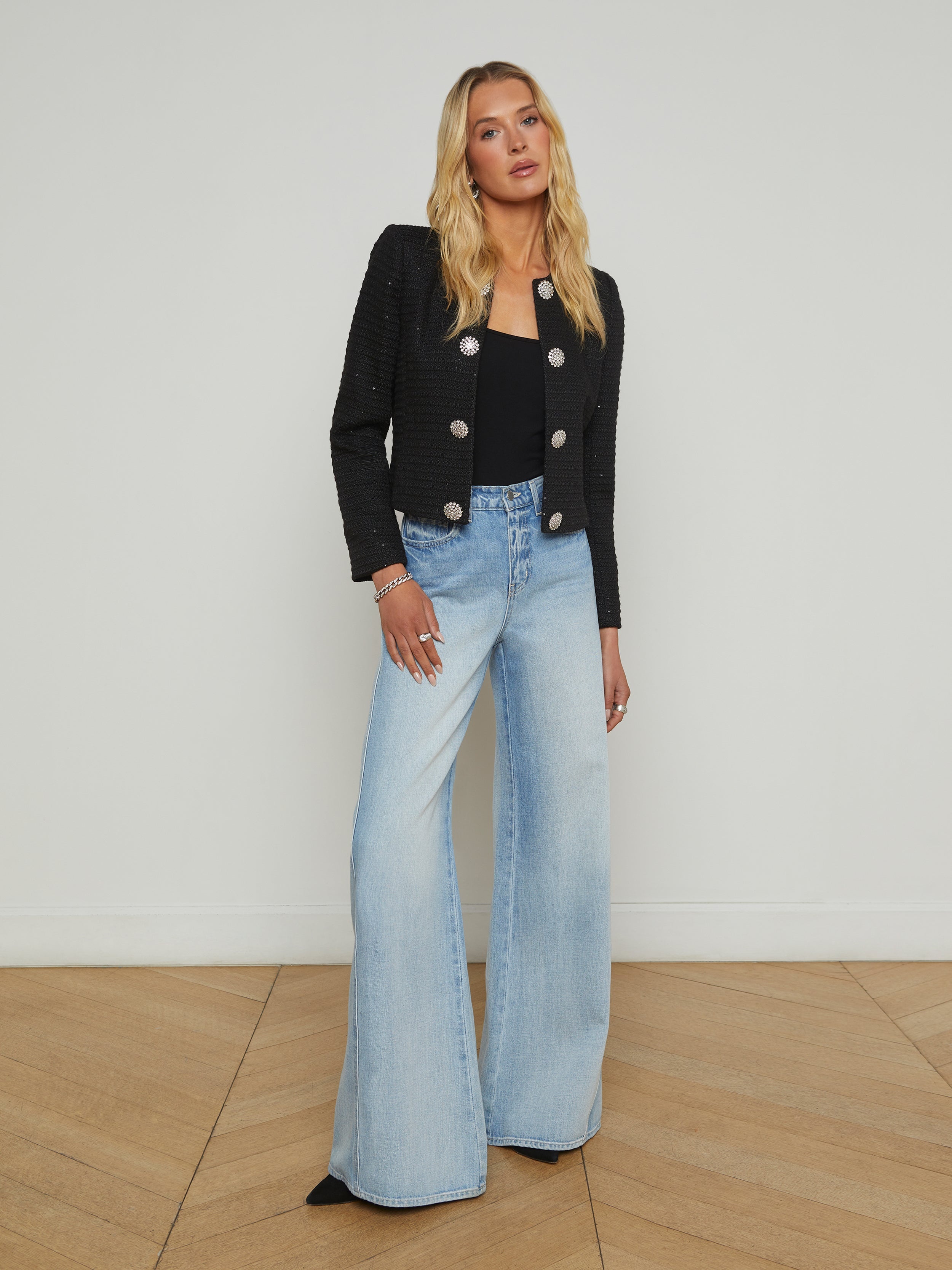 Moon Sequin Tweed Jacket - 6