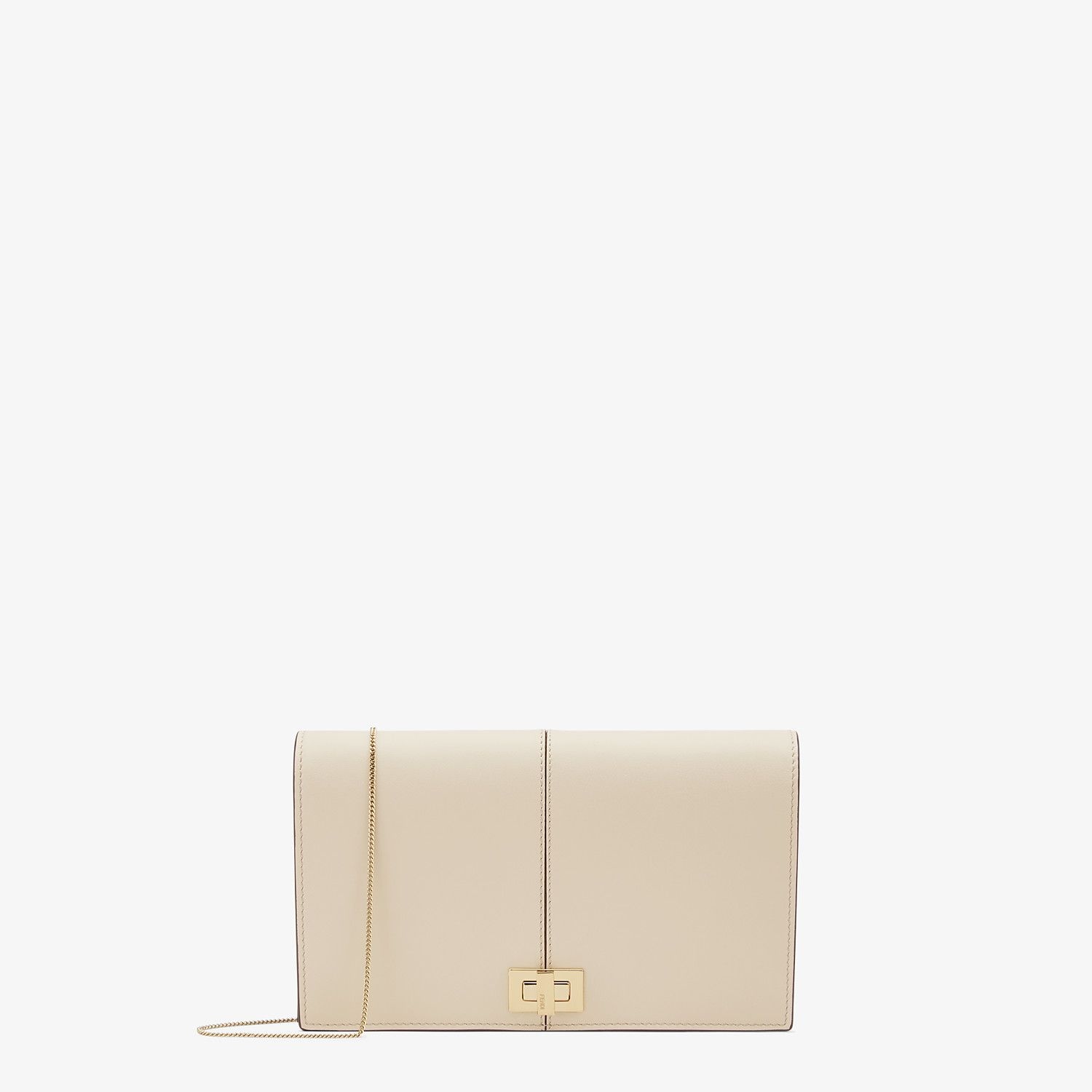 Beige leather mini bag - 1