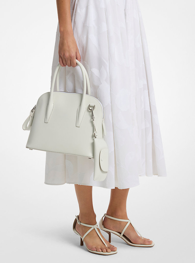 Kaitlin Medium Leather Dome Satchel 3