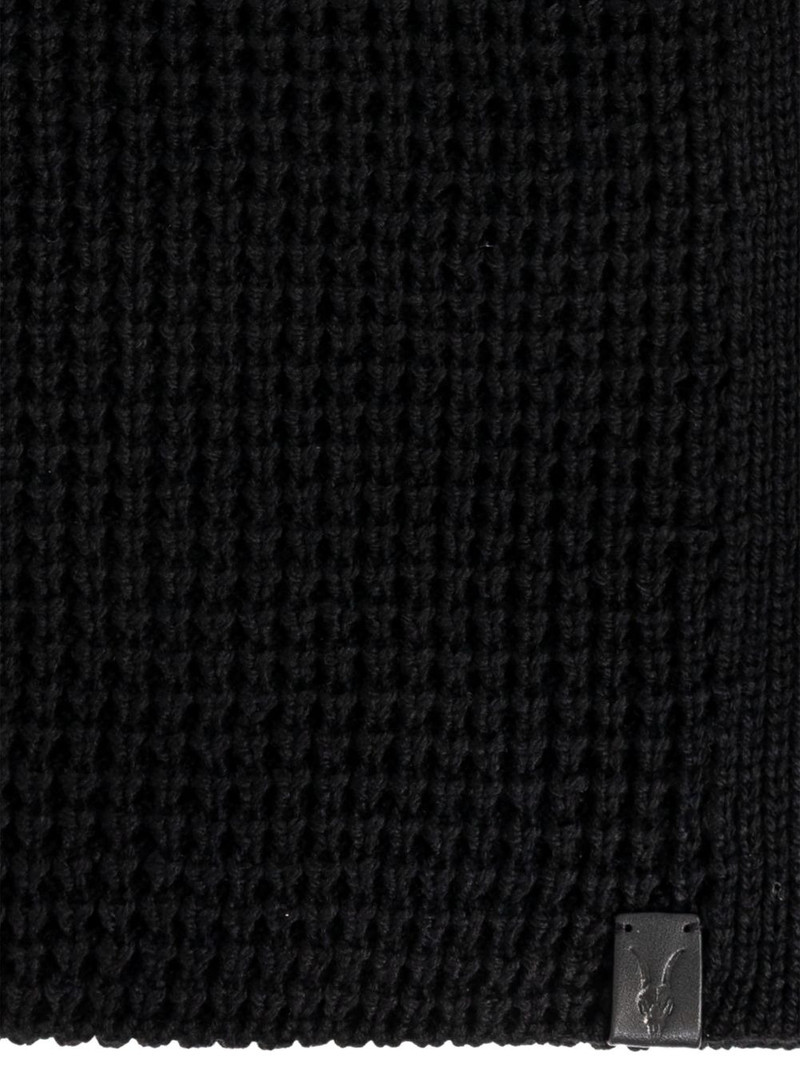 textured logo-plaque scarf 3
