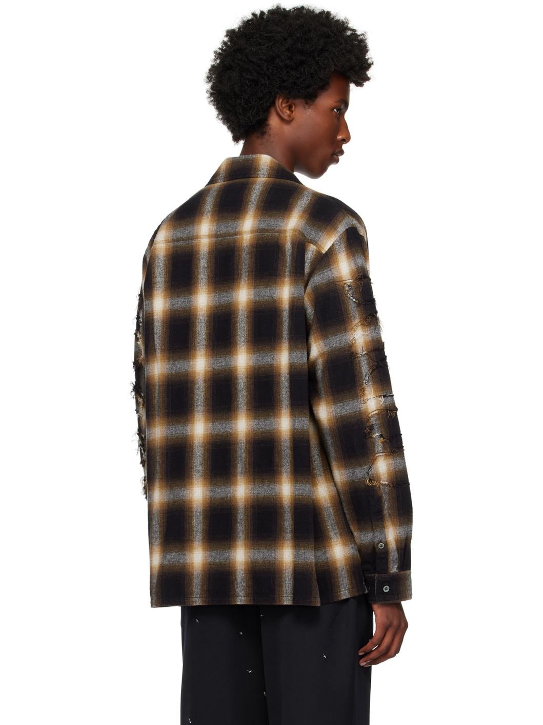 Brown Check Shirt - 3