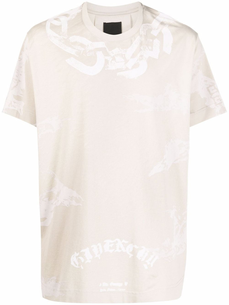 chain-link print logo T-shirt 1
