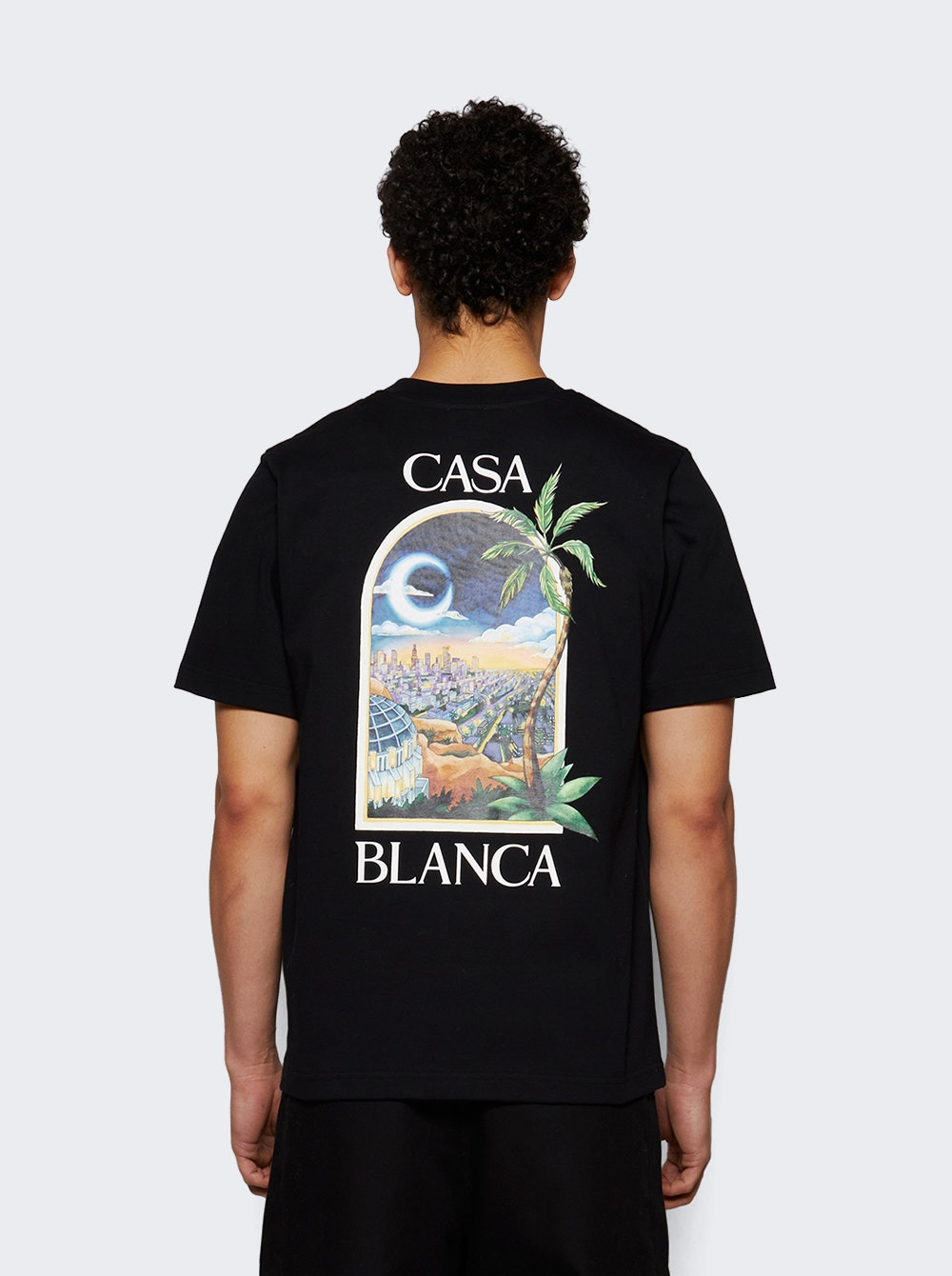 La Night Printed Tee Black - 4