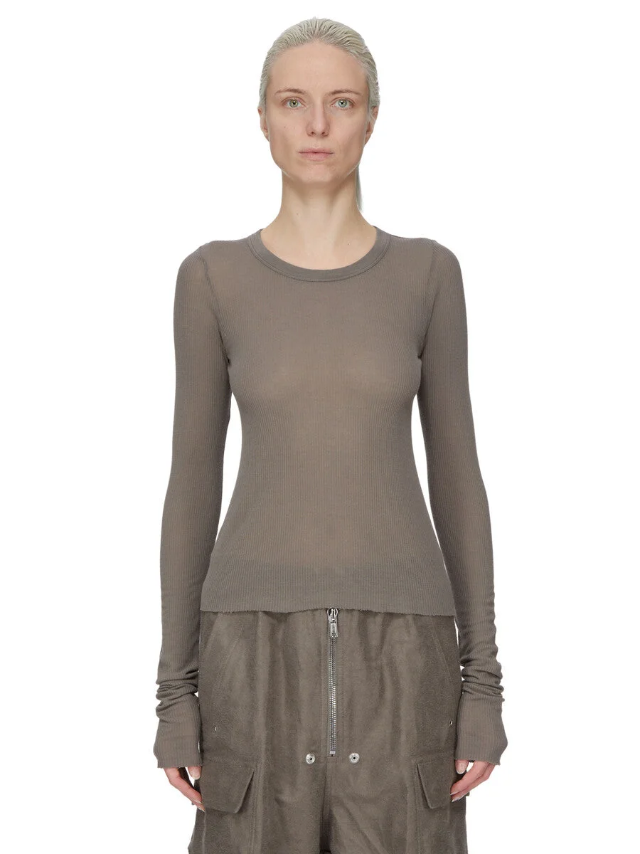 CROPPED RIB LS T - 1