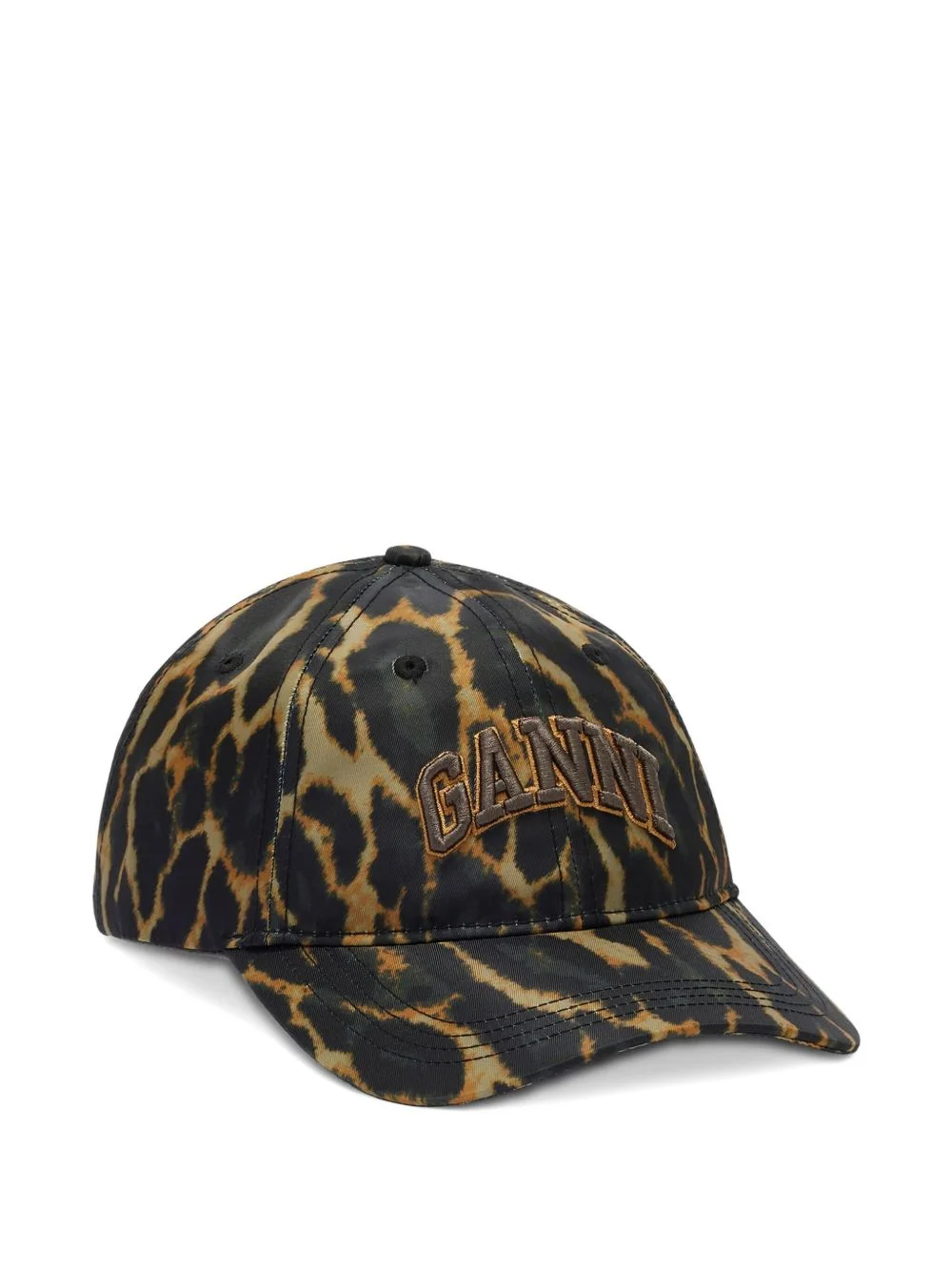 leopard-print baseball cap - 1