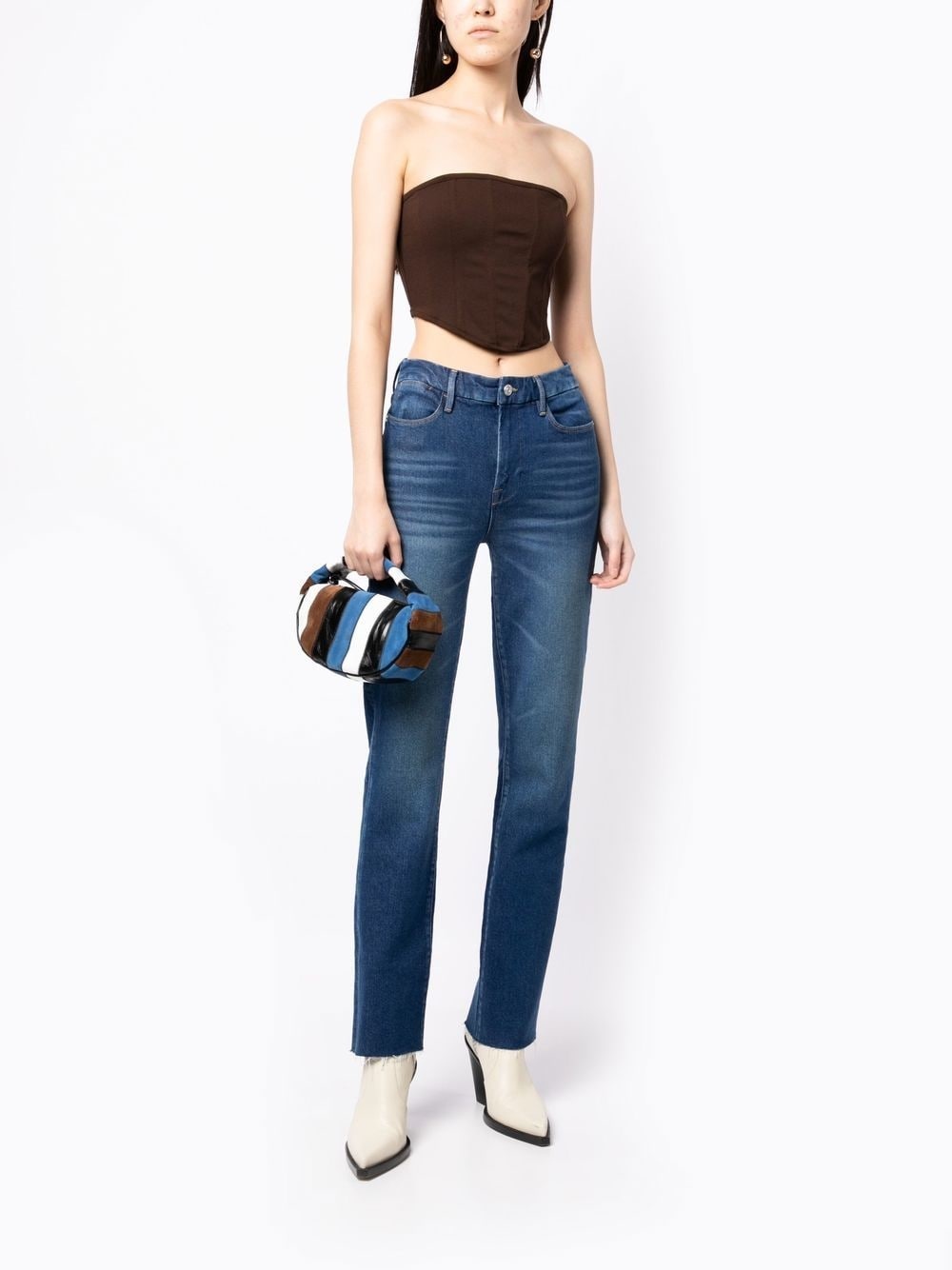 high-rise straight-leg jeans - 2