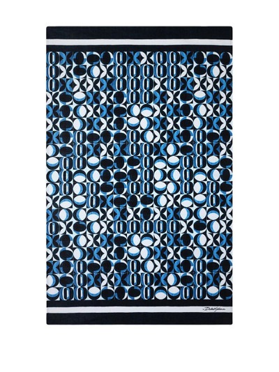 Dolce & Gabbana geometric-print beach towel outlook