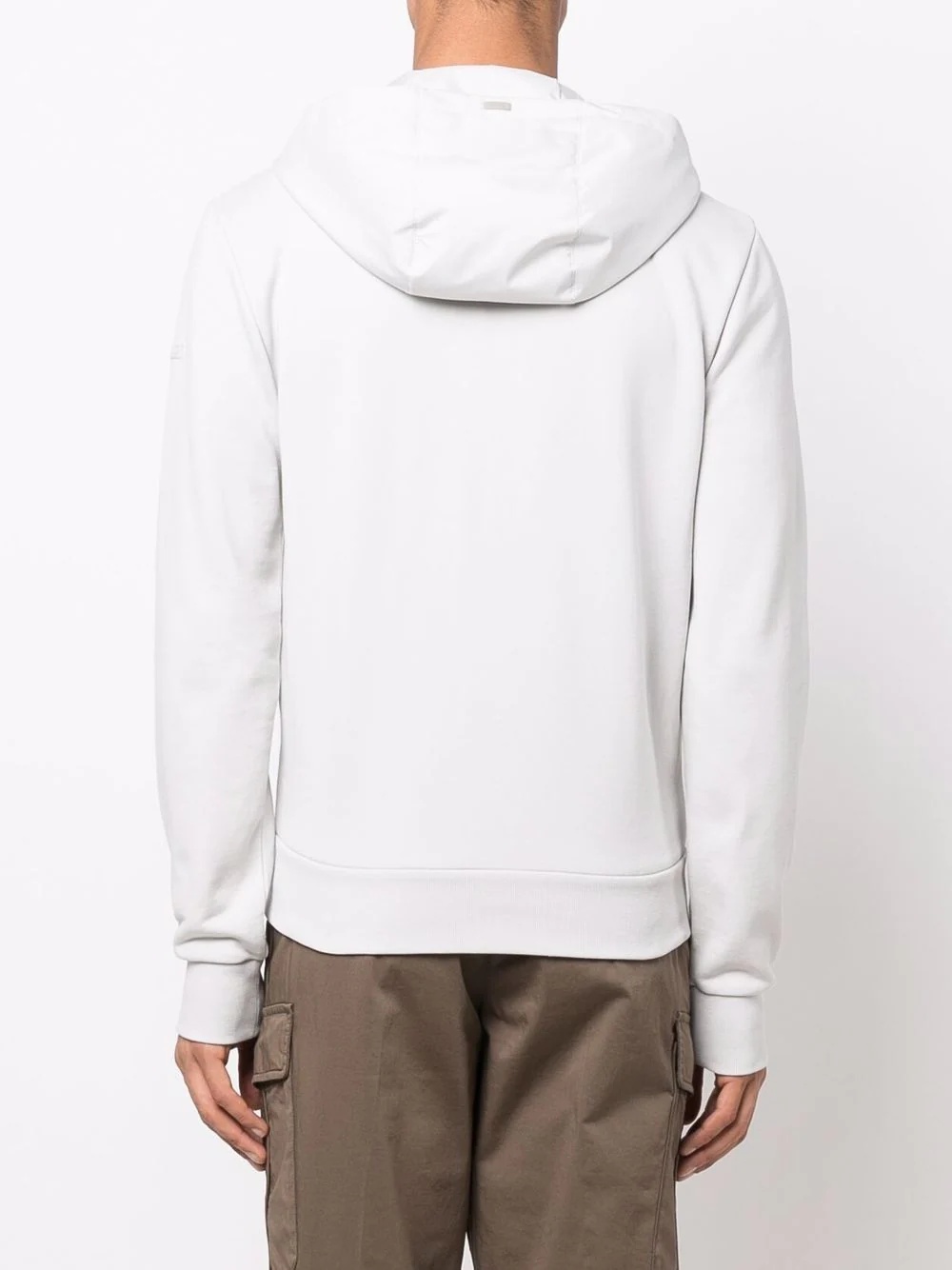 zipped fitted hoodie - 4