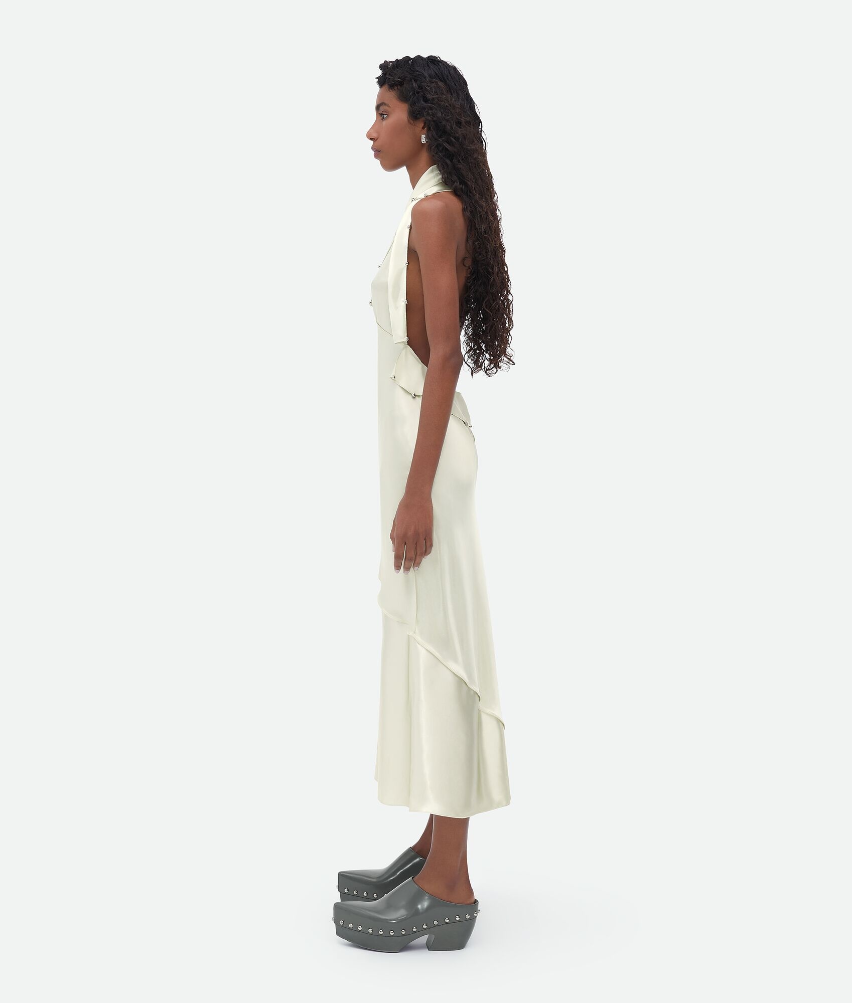 fluid satin dress - 2