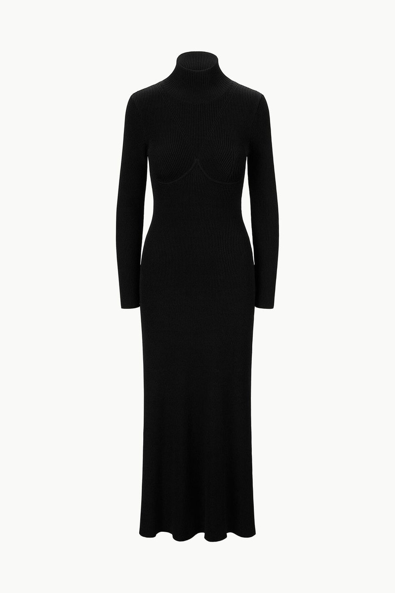staud black and white dress STAUD NILE DRESS BLACK AND WHITE MAXI DRESS  Encounter
