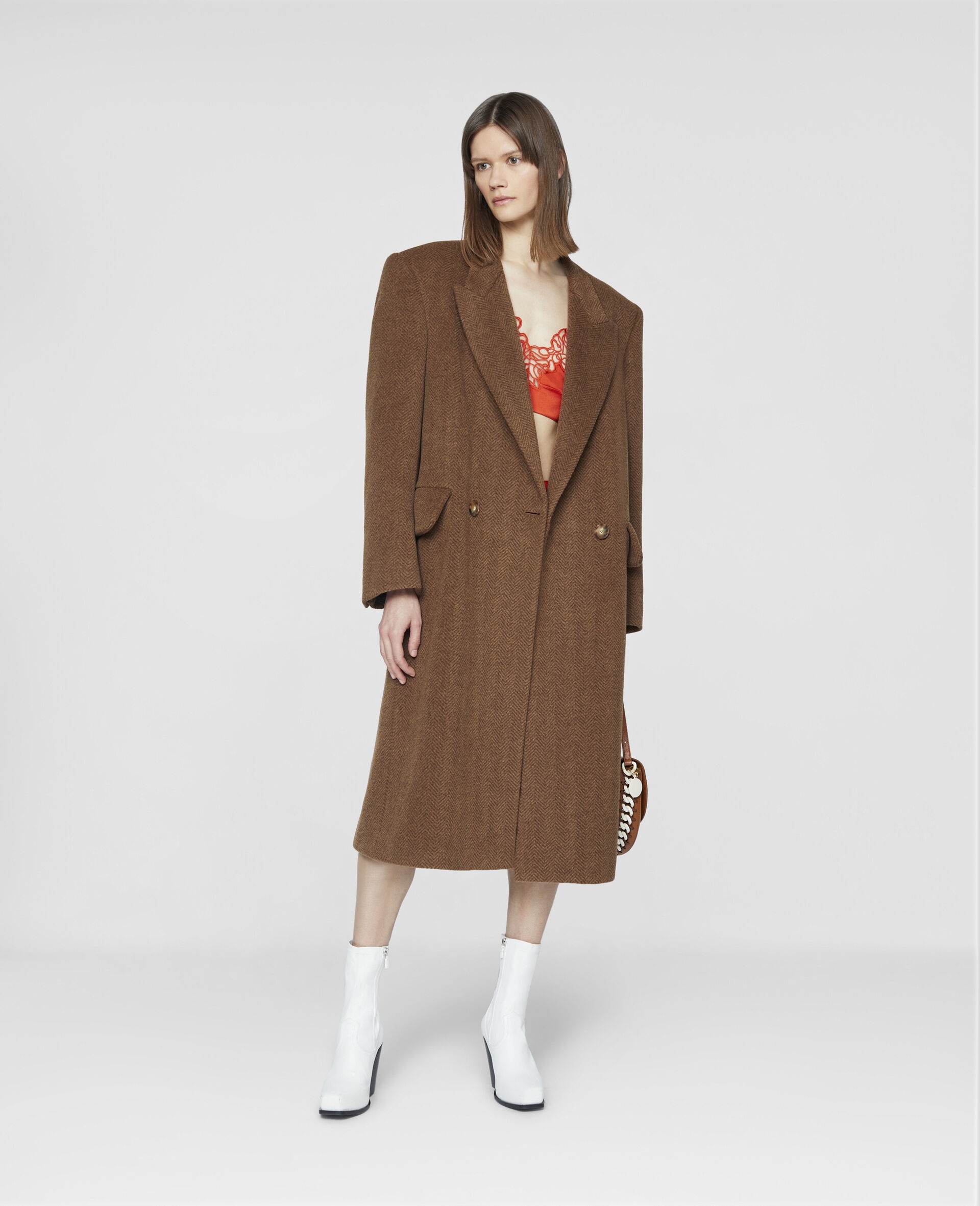 Double Breasted Wool Coat - 2