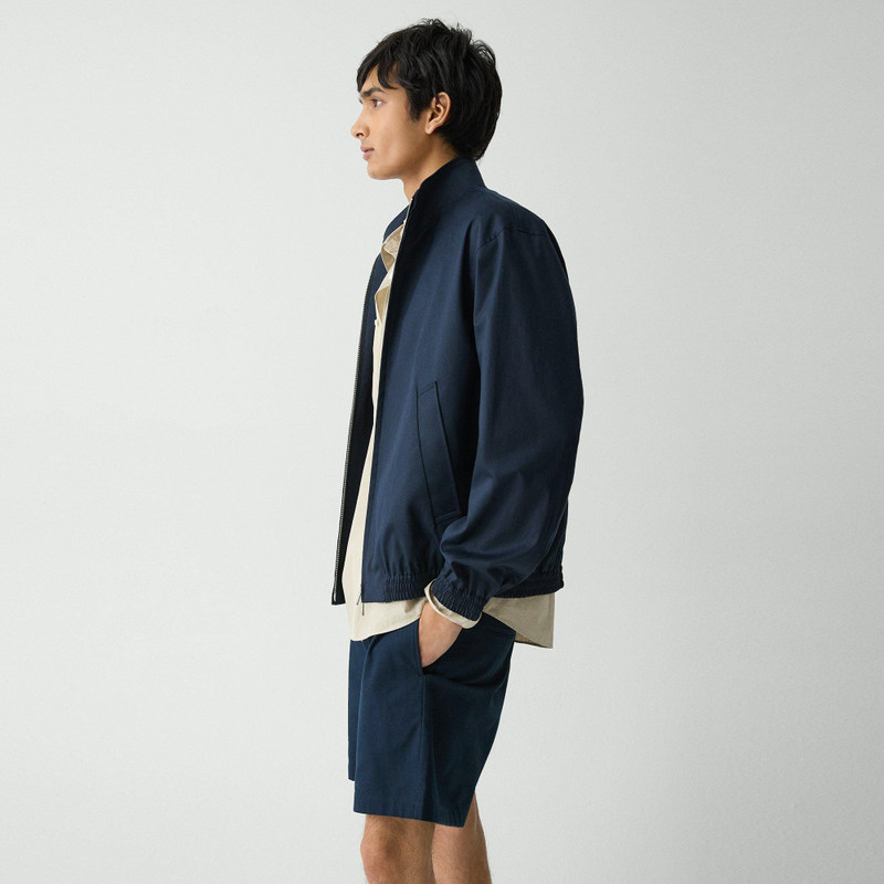 Stand Collar Jacket in Cotton-Blend Twill 3