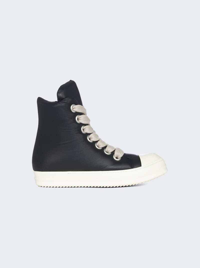 Scarpe in Pelle Padded High Top Sneakers Black / Milk - 1