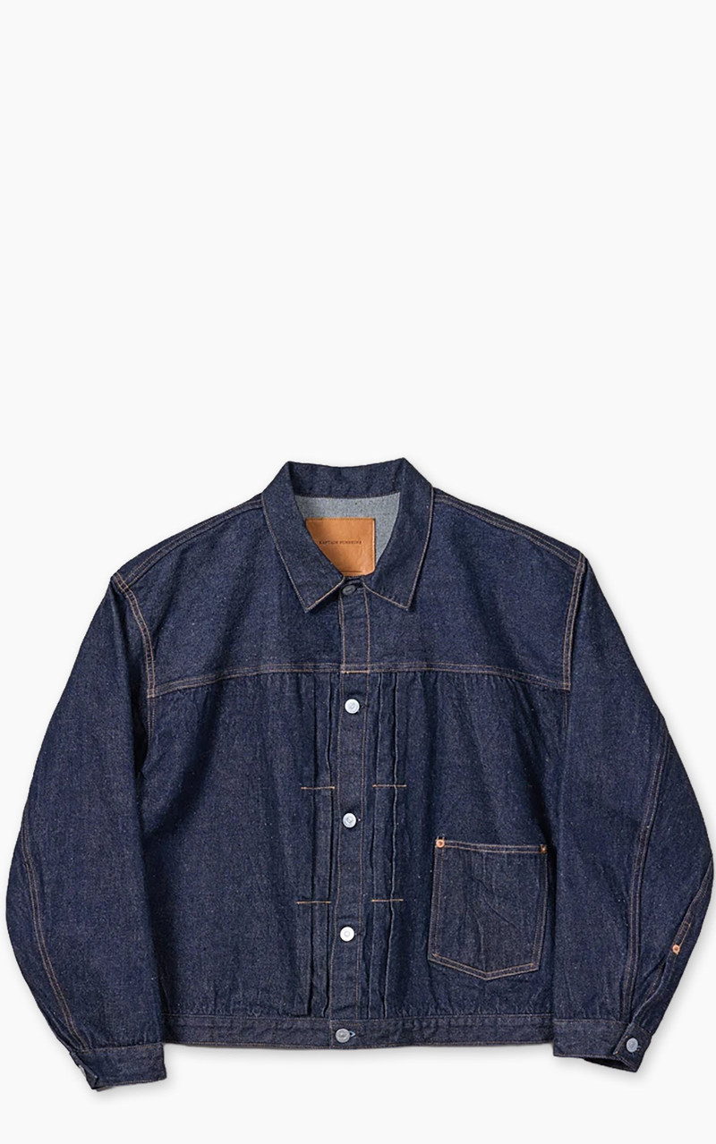 KAPTAIN SUNSHINE DENIM TRACKER 1P JACKET ONE WASH INDIGO 1